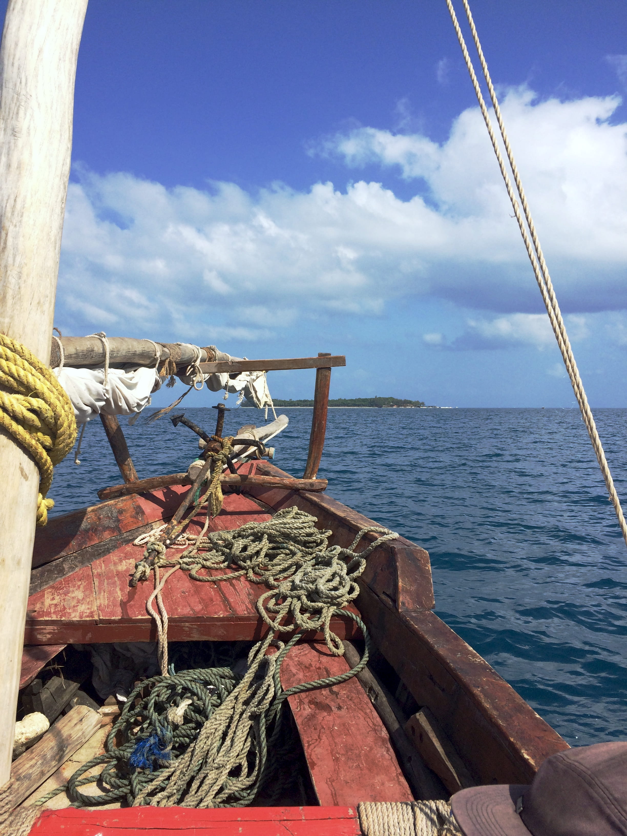 boat, 2K, water, tranquil scene, horizon over water, sailboat, cloud - sky, tanzania, nature, fishing industry, beauty in nature, sky, no people, bawe island, Phone HD Wallpaper