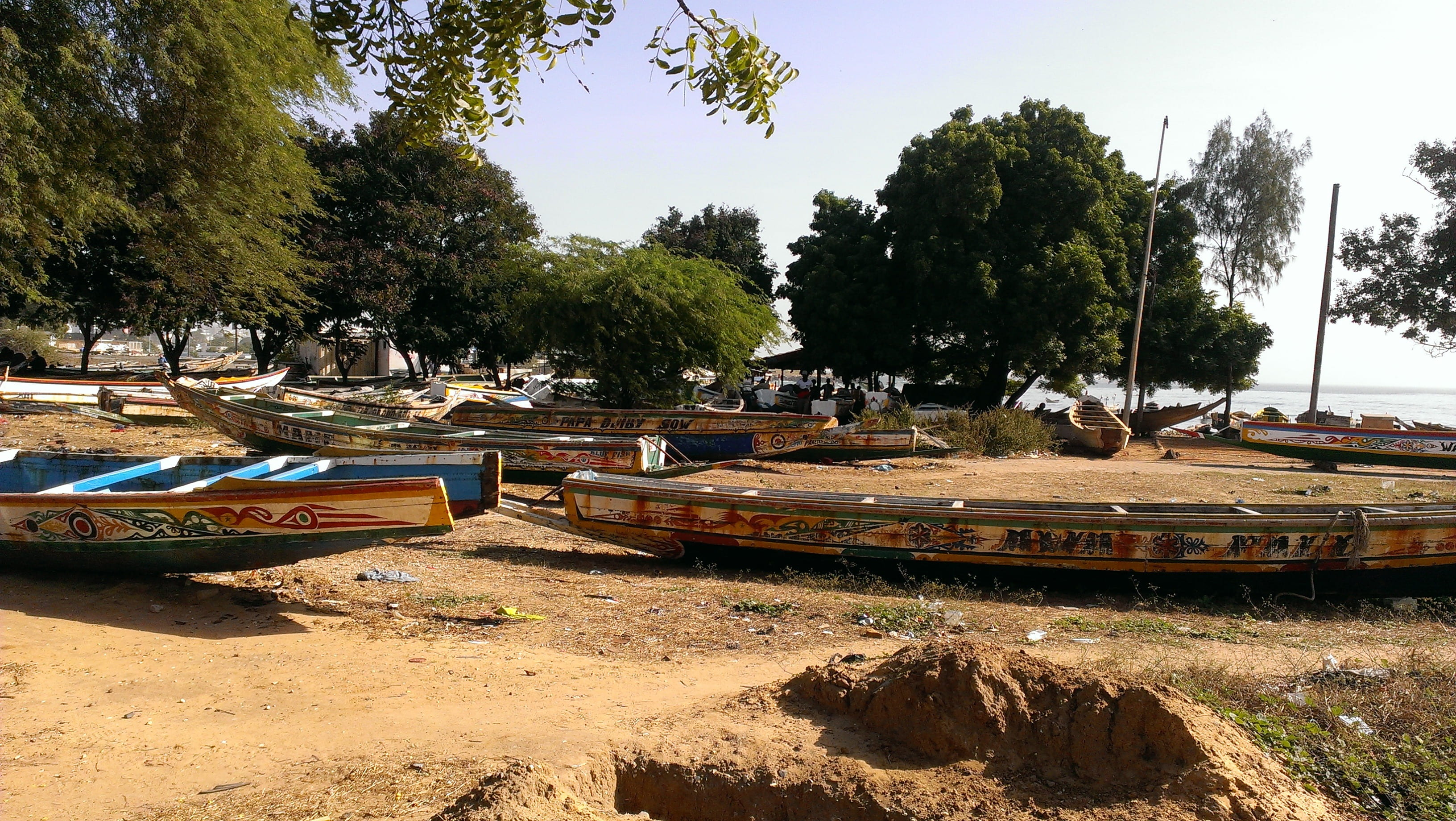 harbour, river, nature, beauty in nature, 2K, water, senegal, day, nautical vessel, rowboat, recreational boat, transportation, assorted, moored, dakar, HD Wallpaper