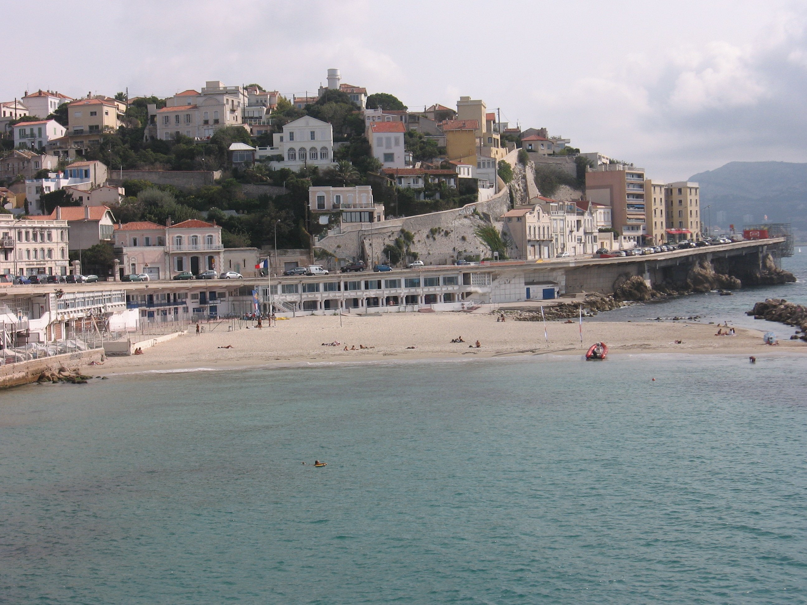 corniche, marseille, beach, prado, plage, 2K, provence, panorama, nature, panoramic, rivages, sea, france, calanques, HD Wallpaper