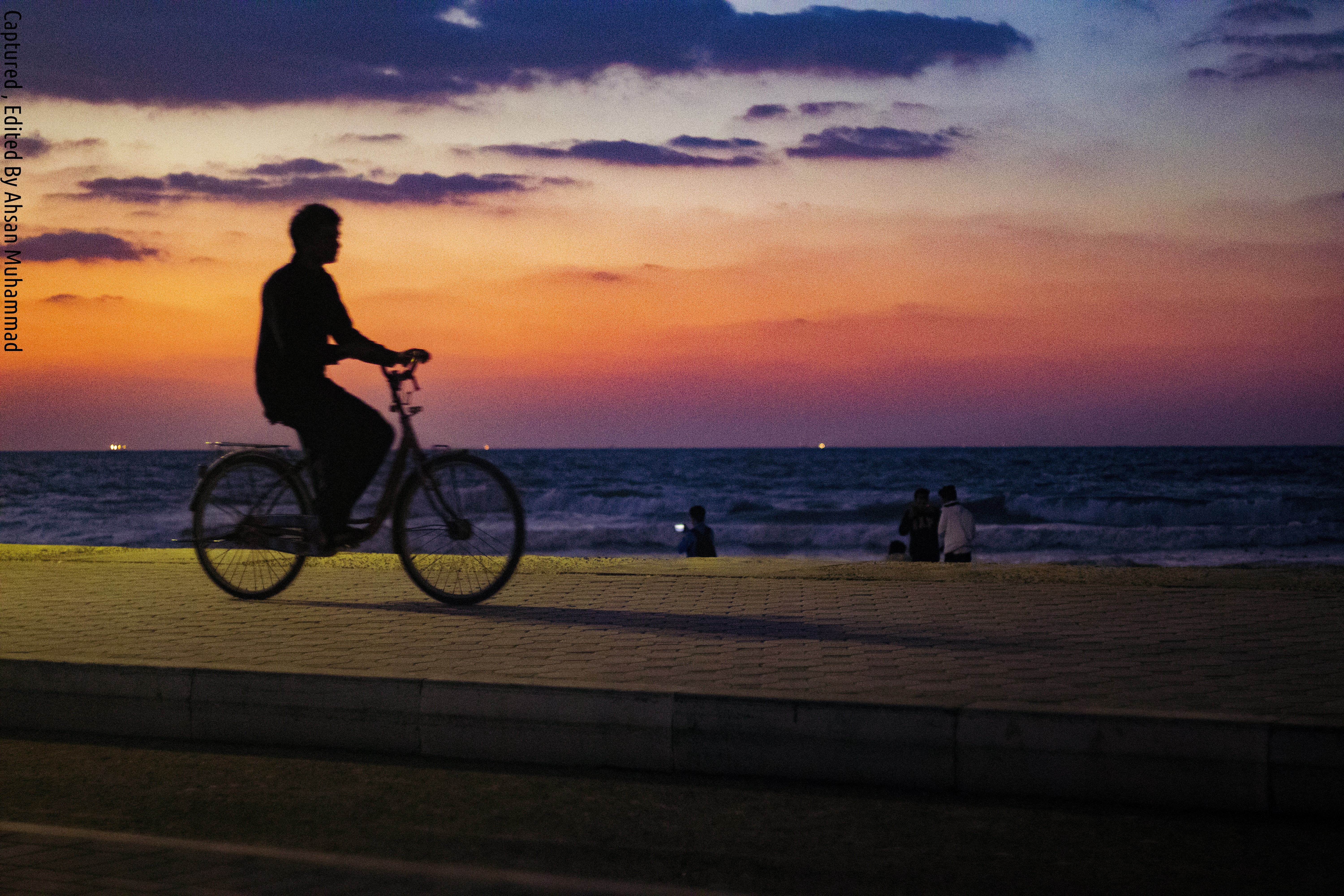 clouds, beach, Skullcandy, Light Cycle, 5K, Yellow Sky, corniche, HD Wallpaper