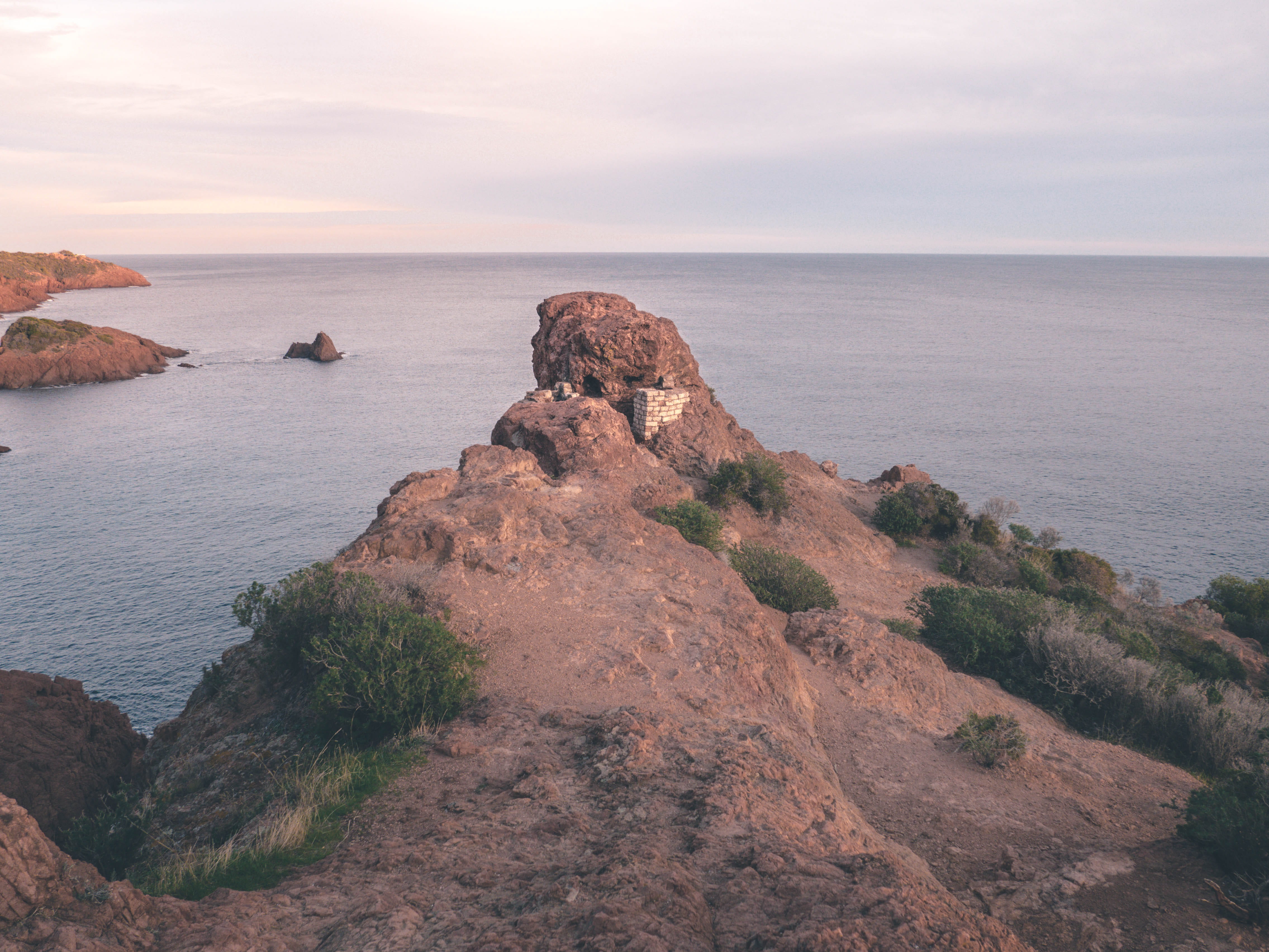 tourism, beauty in nature, no people, non-urban scene, nature, cote, road, stack rock, beach, azur, wild, sunset, roadtrip, france, idyllic, sky, land, HD Wallpaper
