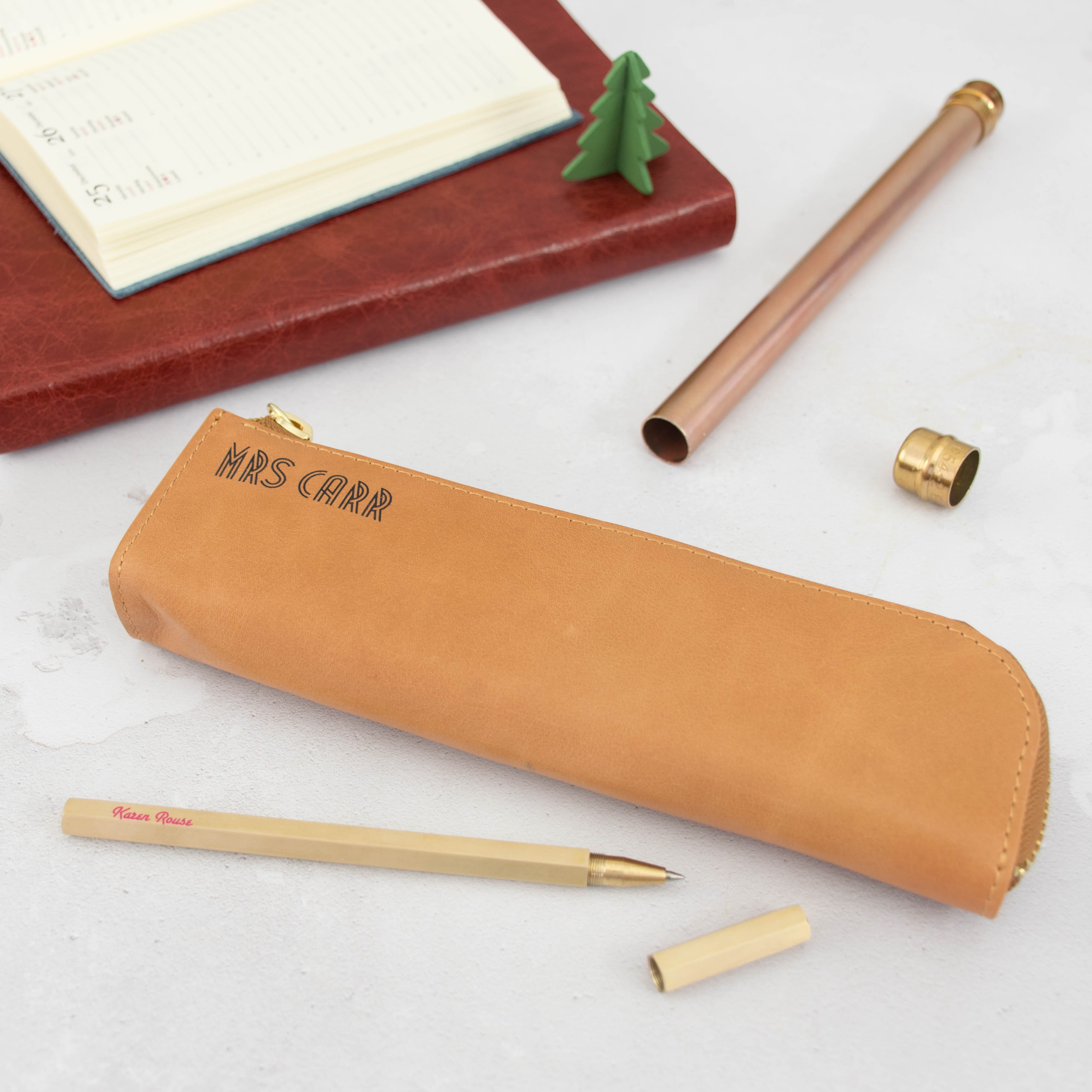 book, pencil, group of objects, 2K, white background, publication, learning, pen, education, leather gift, small group of objects, leather pencil case, Phone HD Wallpaper