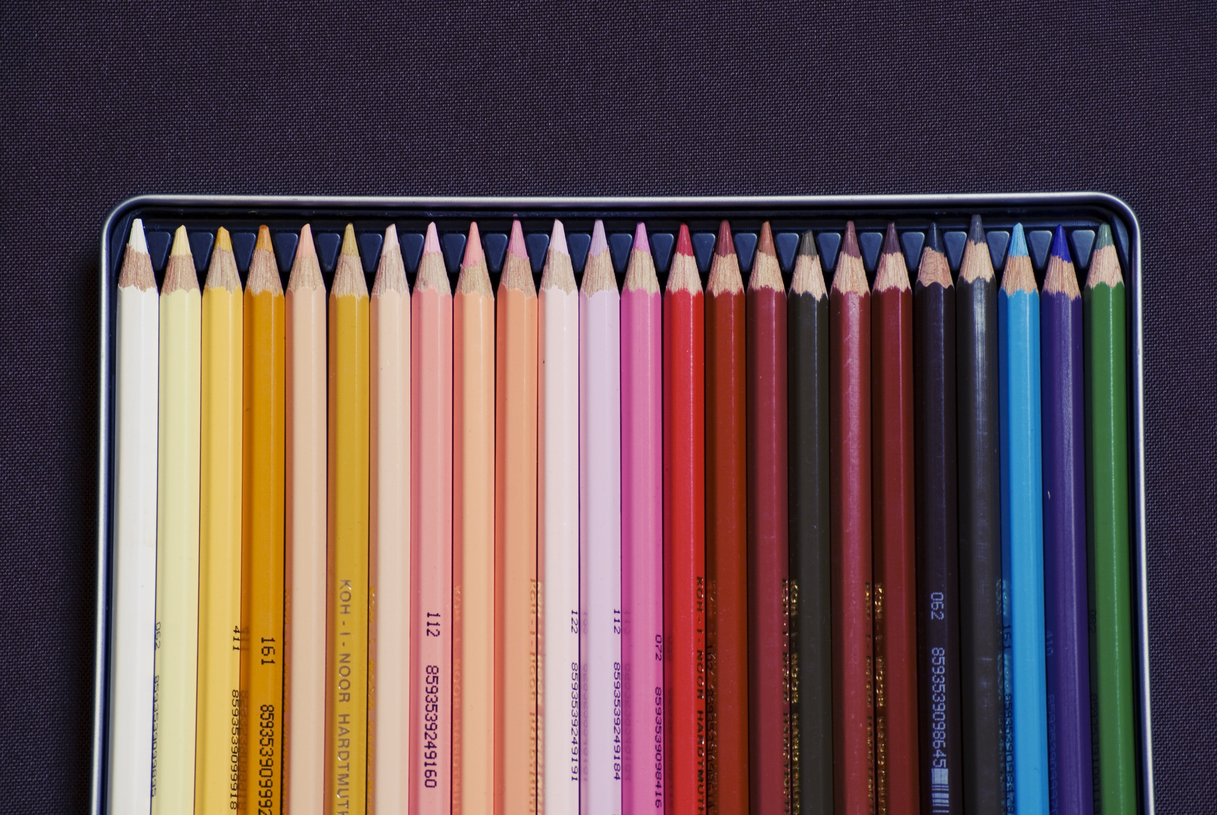 color, side by side, assorted, no people, still life, order, education, pencils, variation, colors, colored pencil, large group of objects, in a row, arrangement, HD Wallpaper