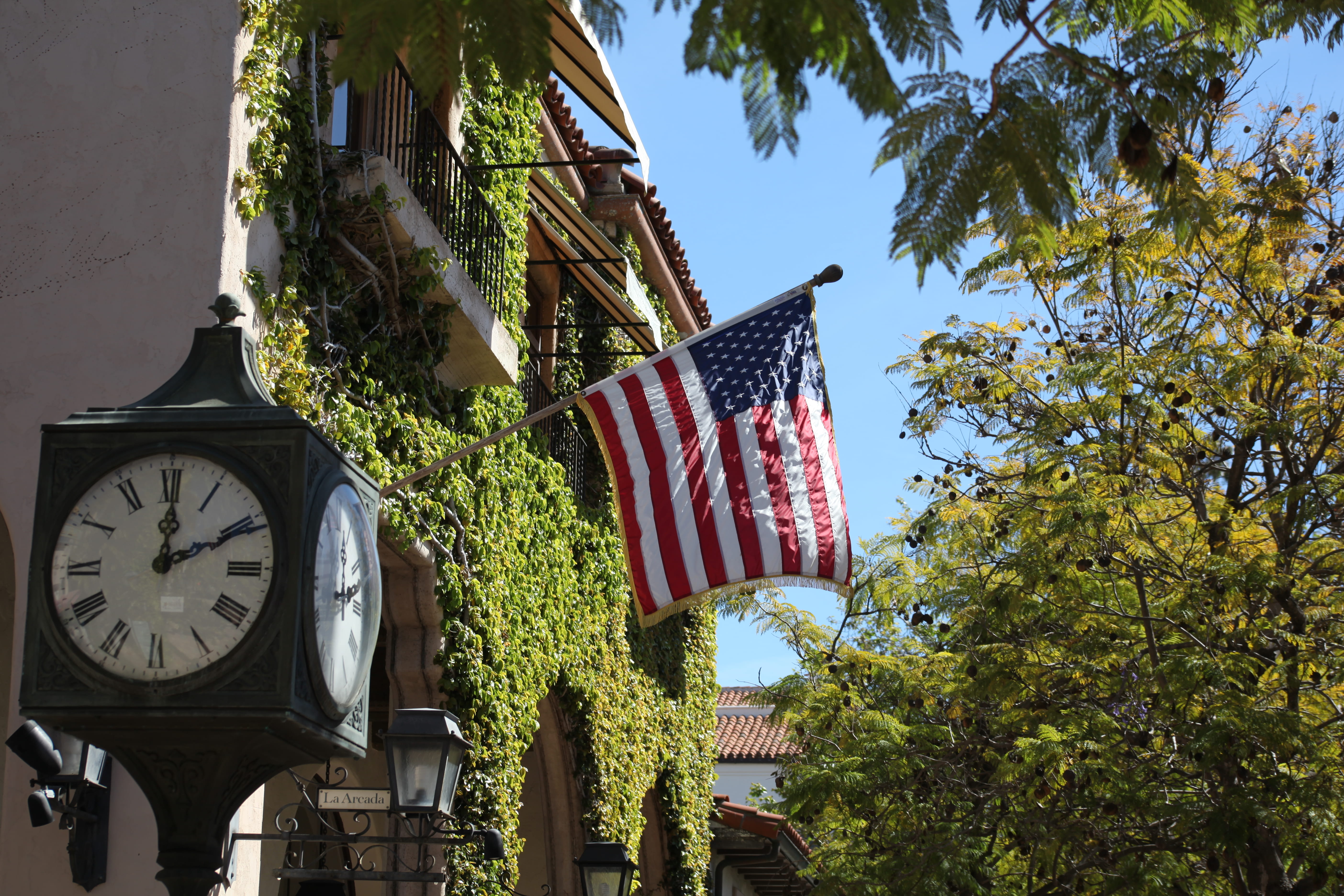wind, outdoors, plant, architecture, green color, street, united states, nature, day, house, trees, sky, building, blue sky, 5K, american flag, flag, tree, HD Wallpaper