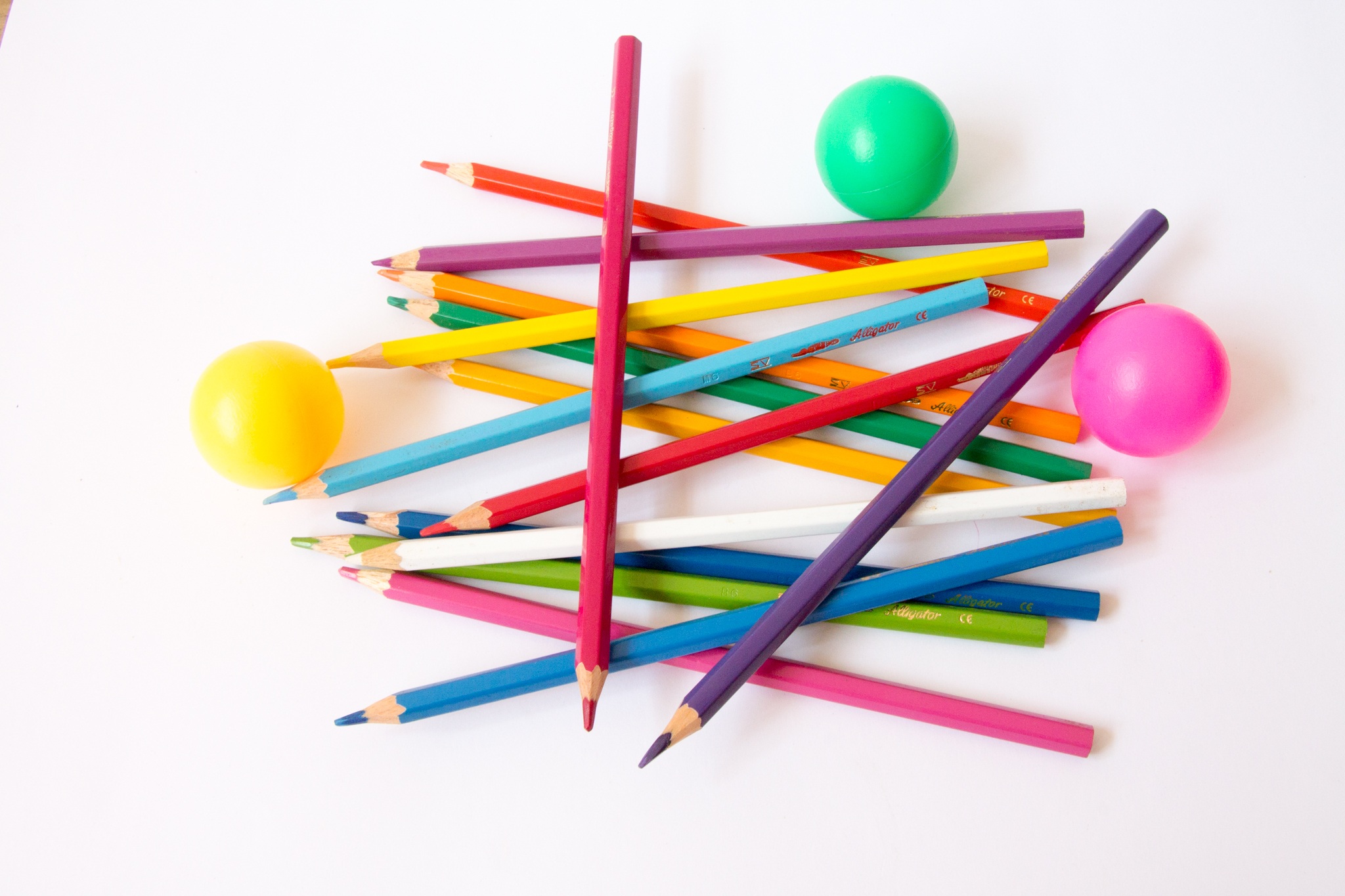 colorful, decoration, blue, art and craft equipment, indoors, directly above, drinking straw, light, orange, style, choice, large group of objects, white, HD Wallpaper