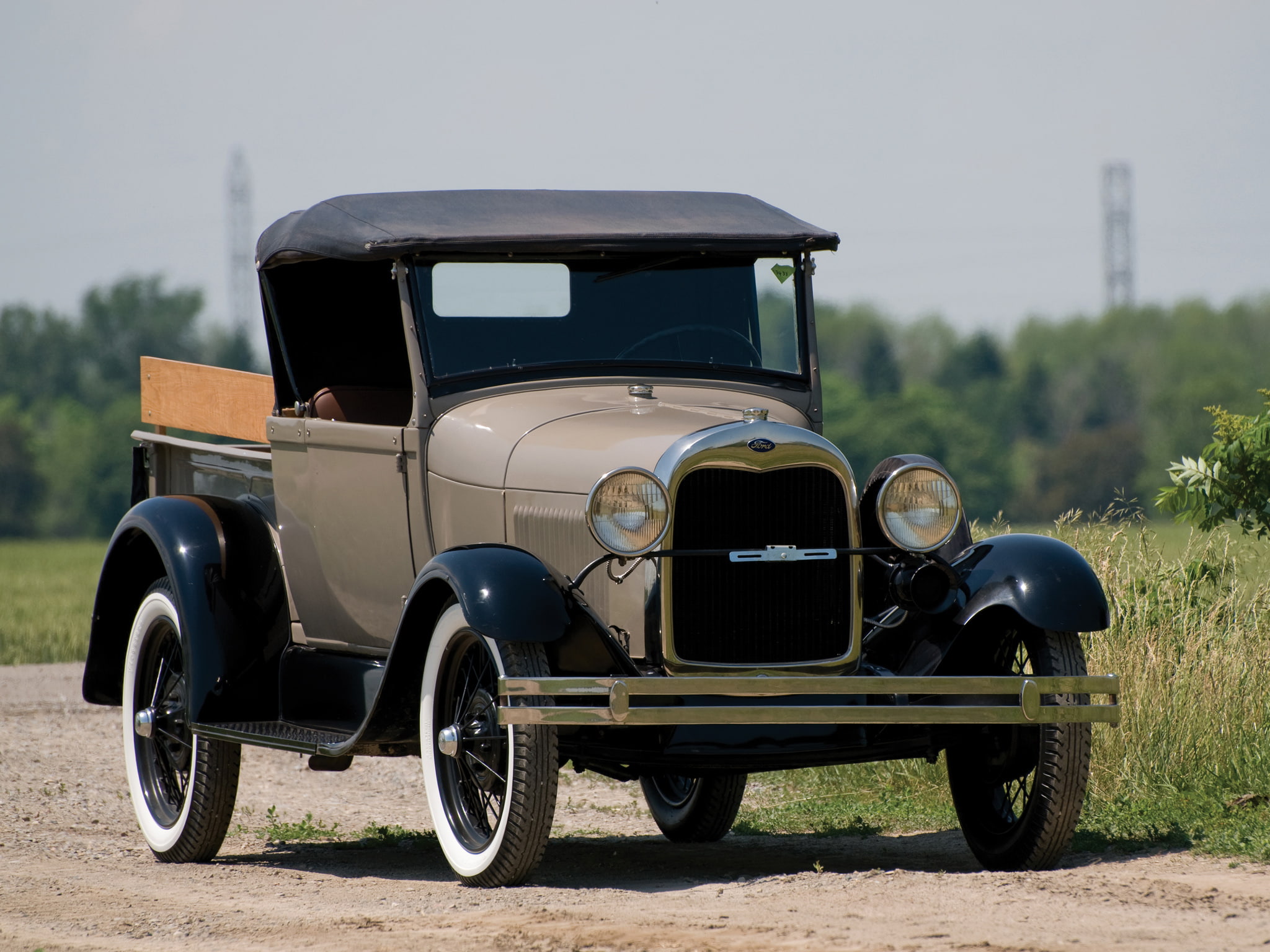 roadster, retro, ford, 1080P, model a, 1927, pickup, 78a, HD Wallpaper