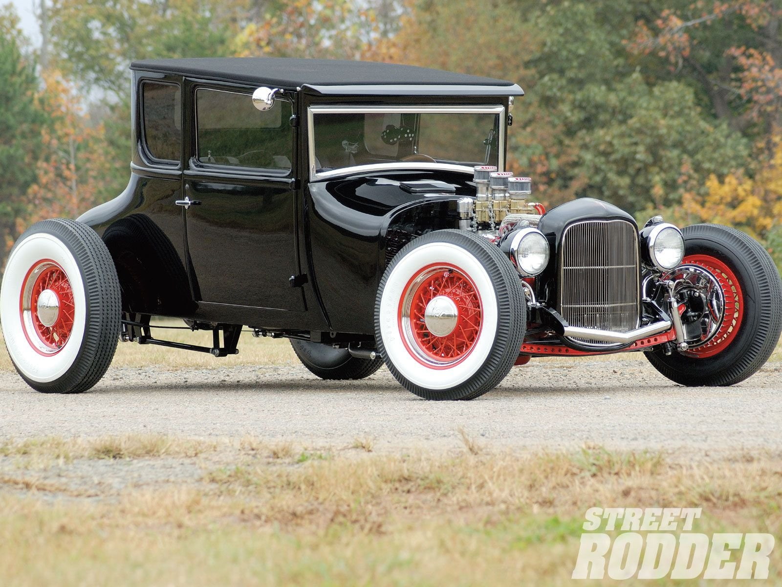 coupe, old, 1927, rod, hot, ford, usav, 720P, school, custom, hotrod, HD Wallpaper
