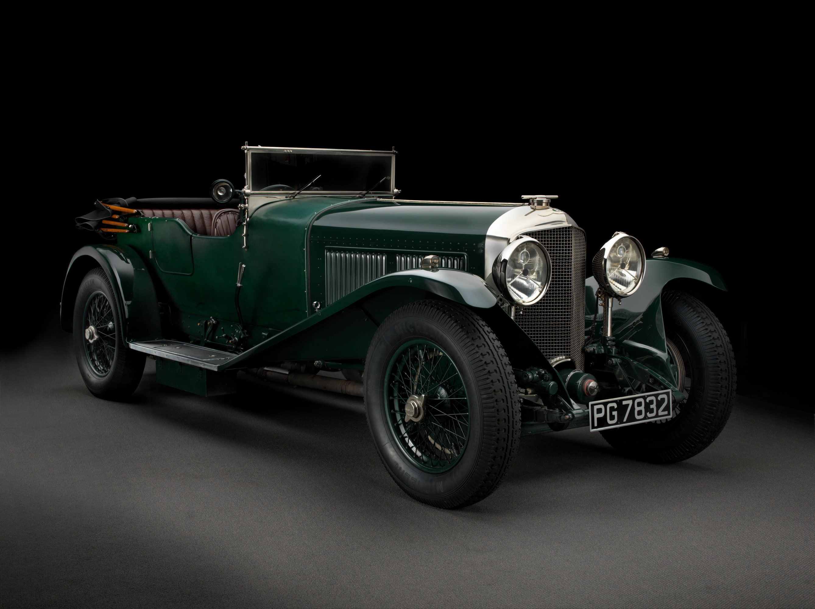 Bentley, Tourer, 2K, black background, 1927 Bentley, HD Wallpaper