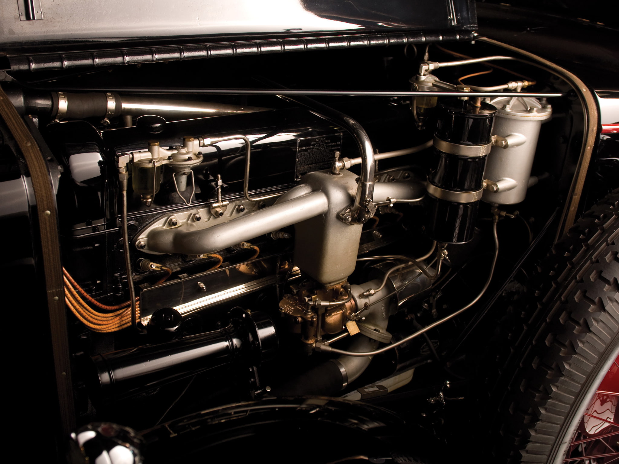 coupe, engine, model m, supercharged, 1080P, 1929, retro, stutz, lancefield, HD Wallpaper