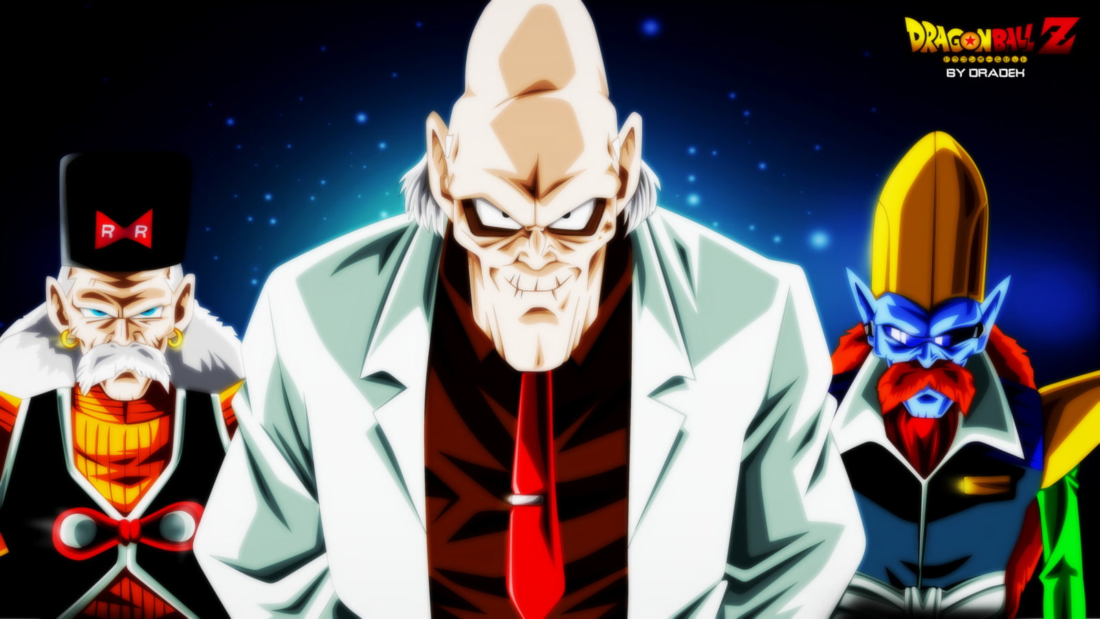 indoors, people, Dr Gero (Dragon Ball), circus, Dr Myu (Dragon Ball), clown, night, clothing, Dr Koching (Dragon Ball), spooky, disguise, humor, costume, HD Wallpaper
