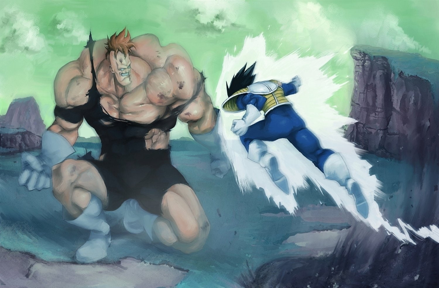 dragonball, recoome, 720P, iridori, vegeta, HD Wallpaper