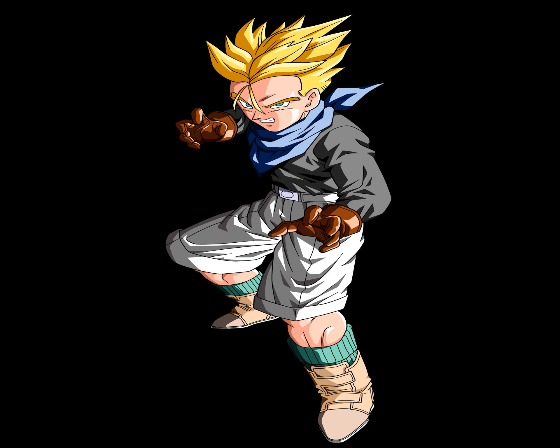 Dragon Ball GT, dancing, mid-air, unrecognizable person, studio shot, cut out, black background, motion, young adult, full length, lifestyles, one person, HD Wallpaper