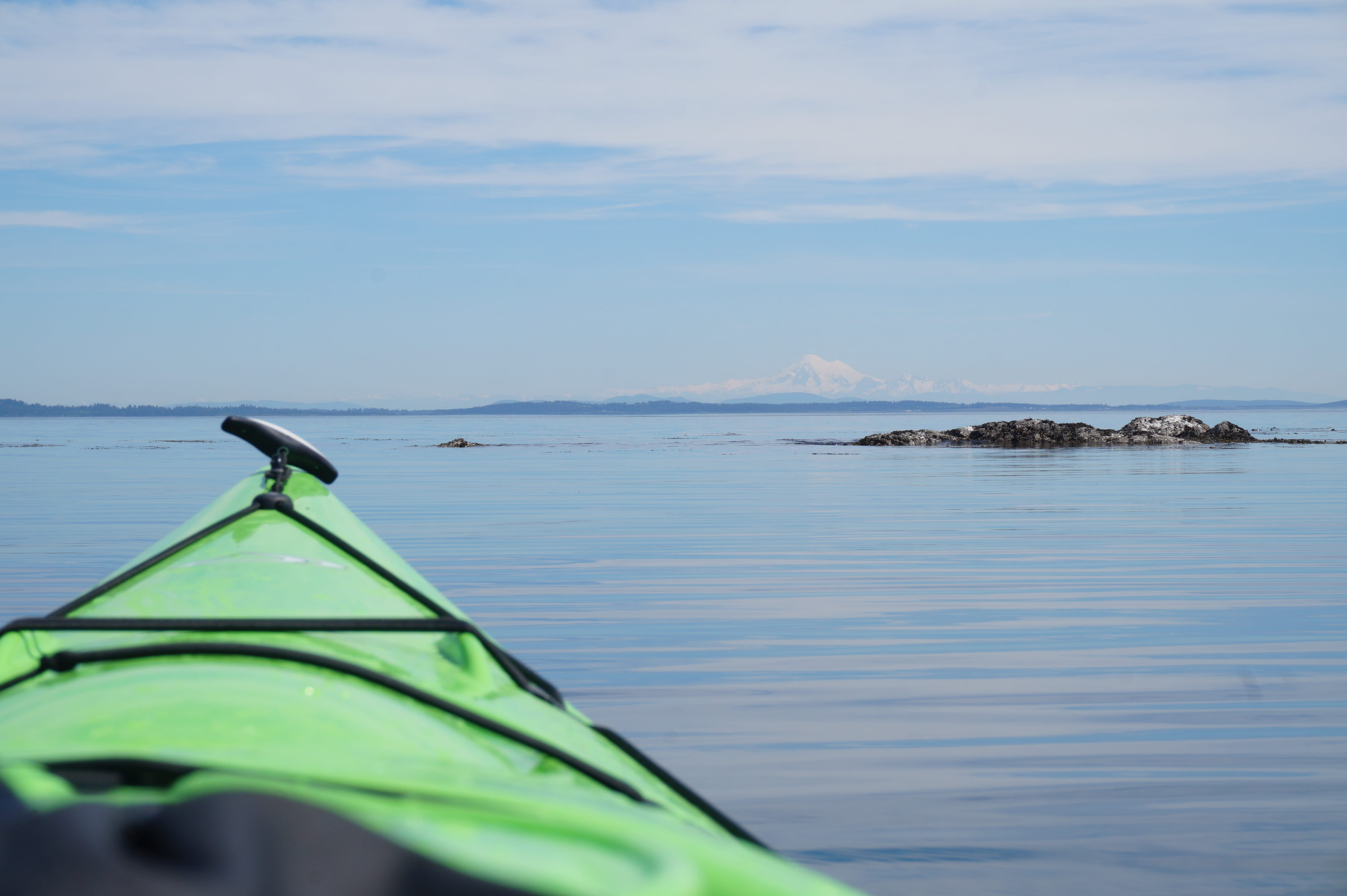 beauty in nature, mode of transportation, outdoors, sea, water, boat, Discovery Island, kayaking, scenics - nature, summer, tranquil scene, Victoria Bc, HD Wallpaper
