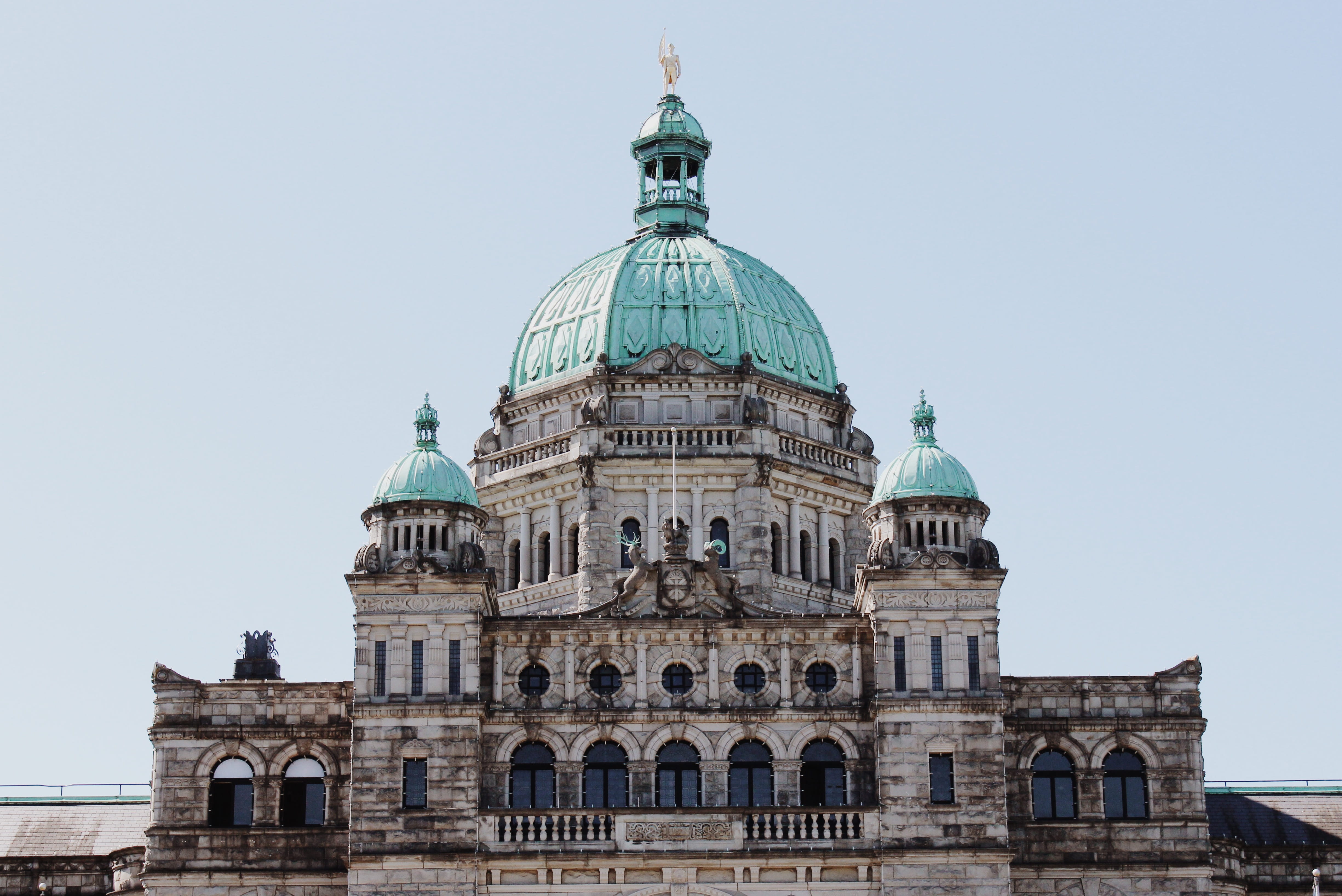 sky, dome, architecture, clear sky, history, tourism, victoria, government, built structure, nature, city, travel, building, legislature, canada, the past, HD Wallpaper