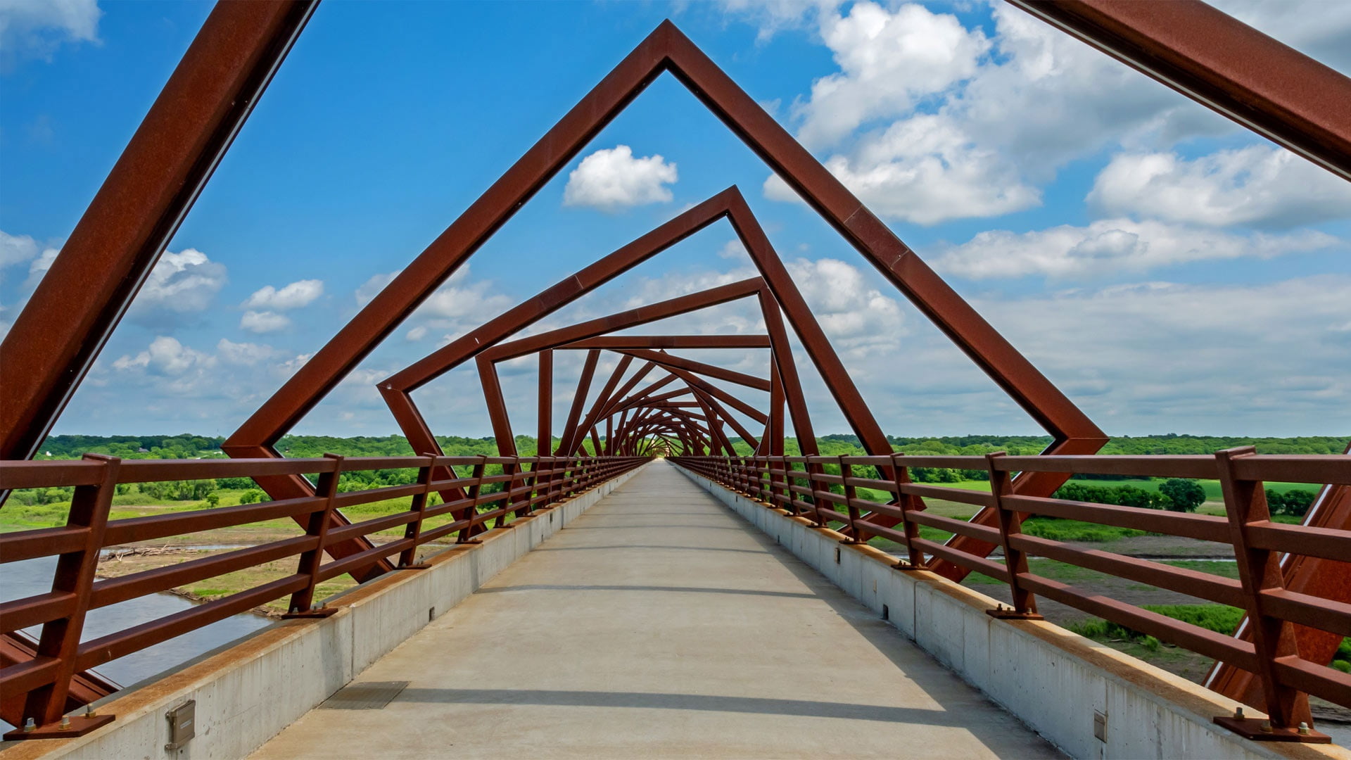 Bridge, Bridges, Architecture, High Trestle Trail, 1080P, USA, HD Wallpaper
