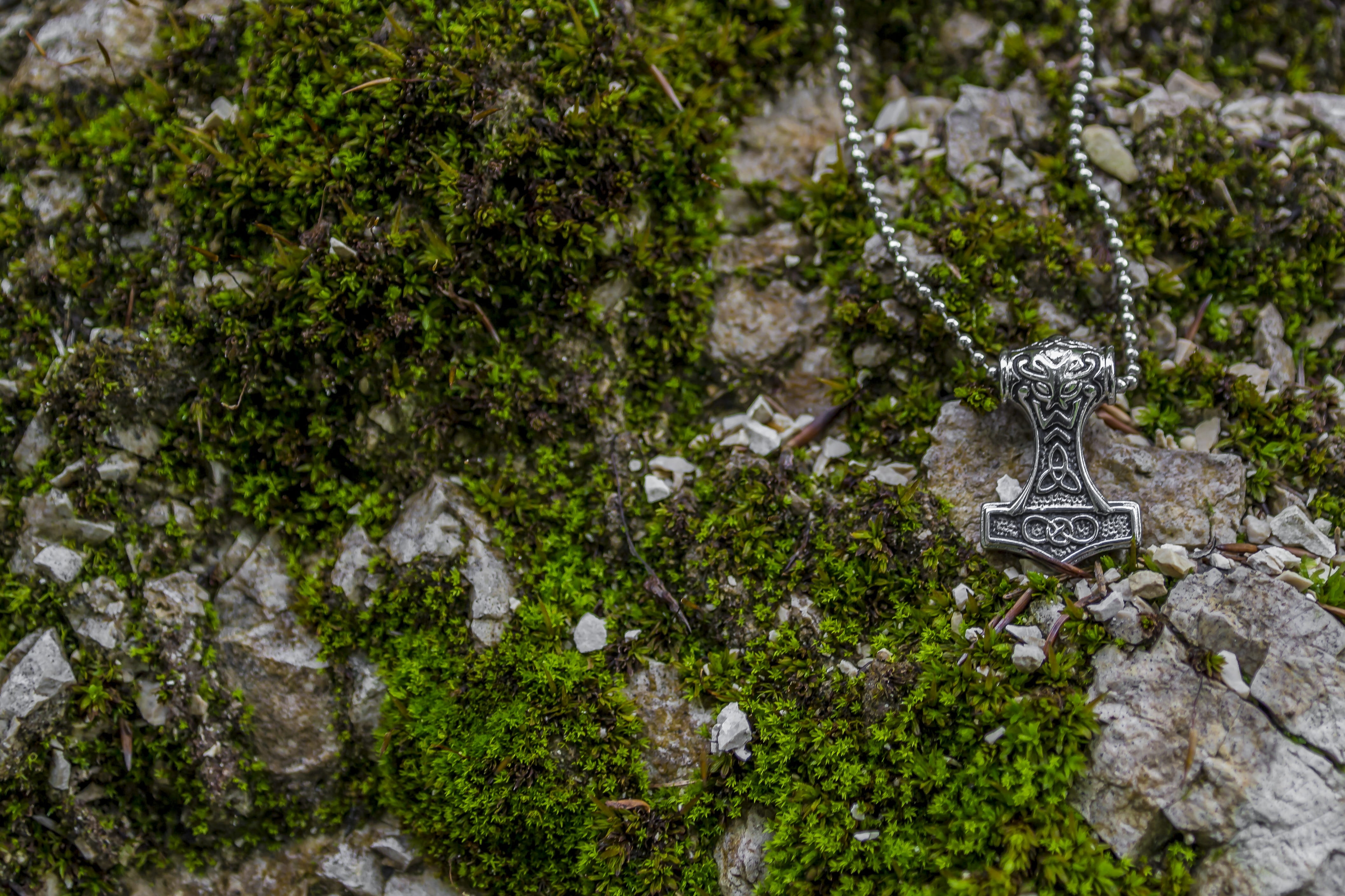 solid, animal wildlife, high angle view, one animal, nature, viking, animal, thor, chain, sculpture, creativity, statue, runes, rock, animals in the wild, HD Wallpaper