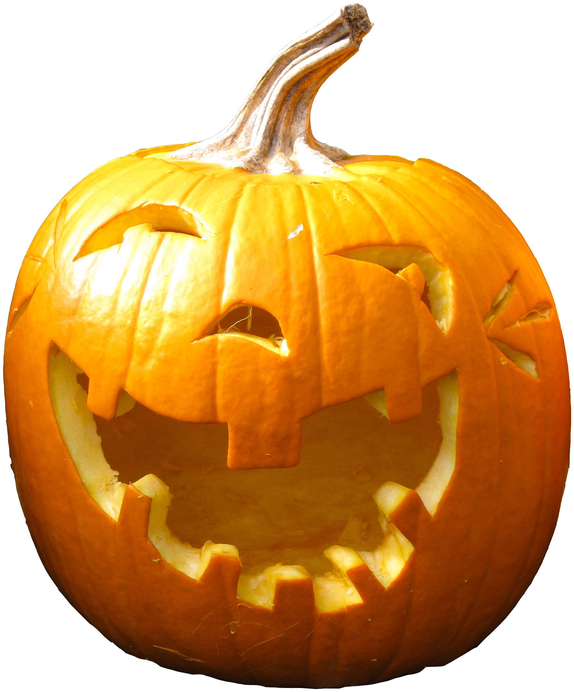 vegetable, white background, orange color, indoors, Giant, anthropomorphic face, Halloween, jack o lantern, 1080P, studio shot, autumn, halloween, holiday, Phone HD Wallpaper