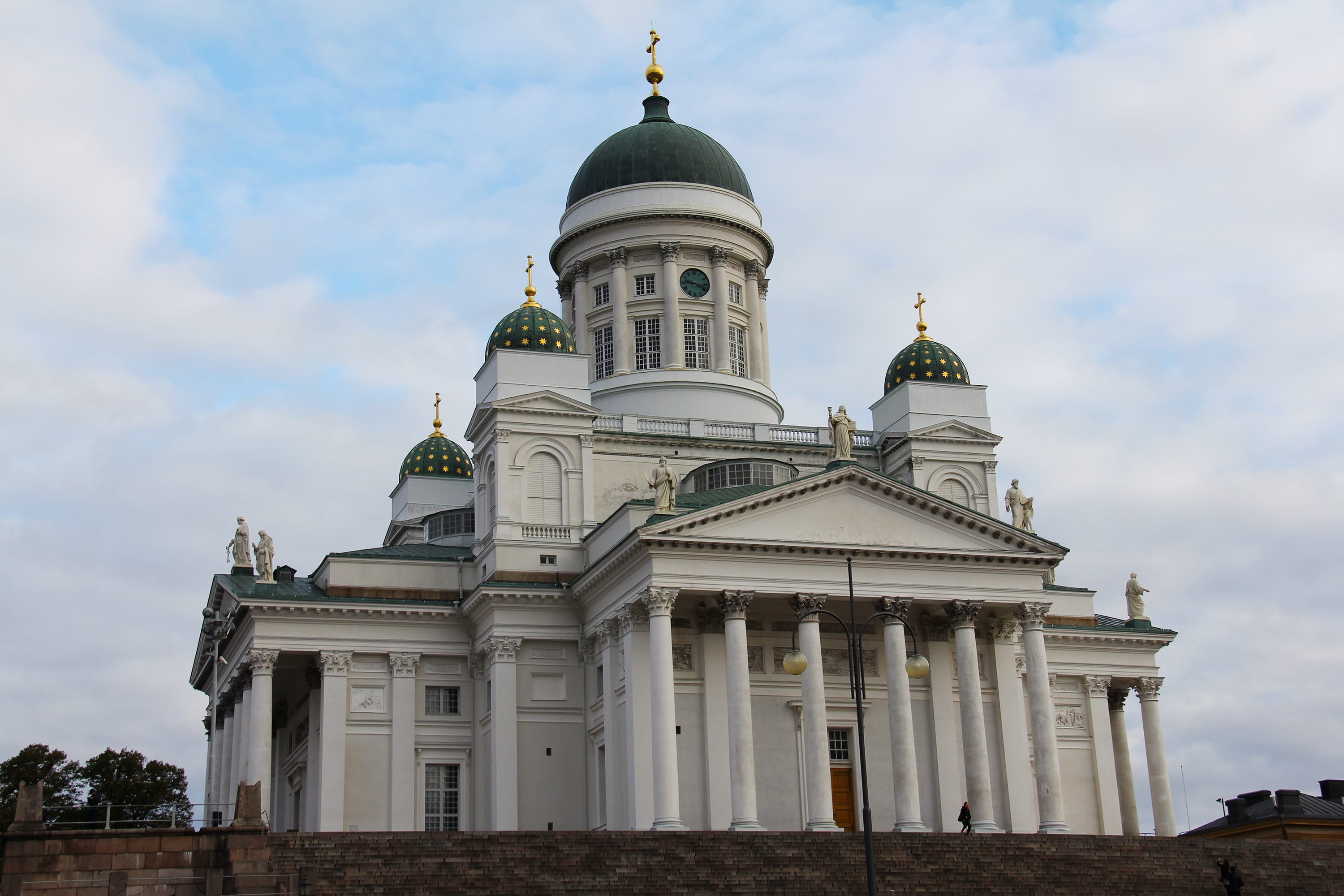 architectural column, christianity, capital, no people, christian, city, outdoors, built structure, place of worship, travel destinations, finnish, religion, HD Wallpaper