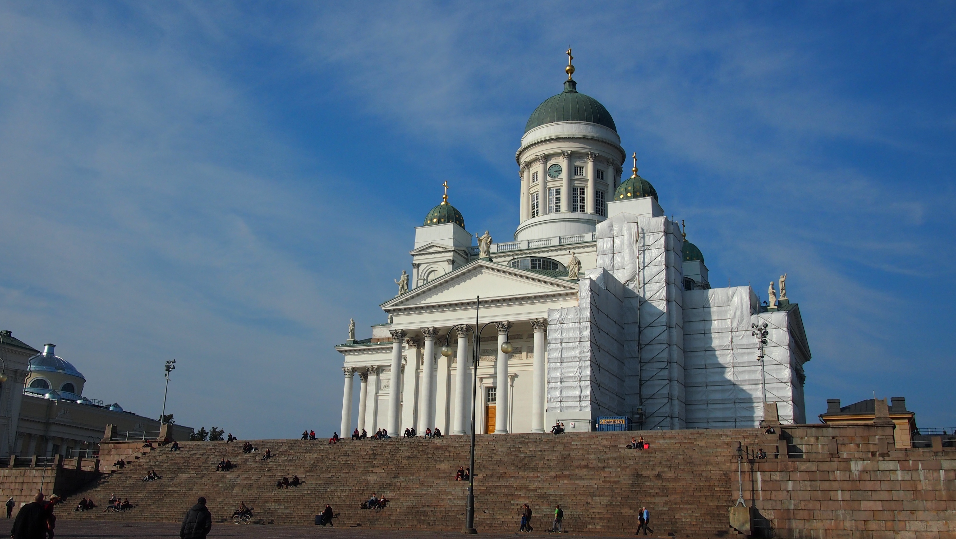 tourism, built structure, church, helsinki cathedral, no people, travel, nature, finland, city, government, dome, cathedral, architecture, outdoors, 4K, HD Wallpaper