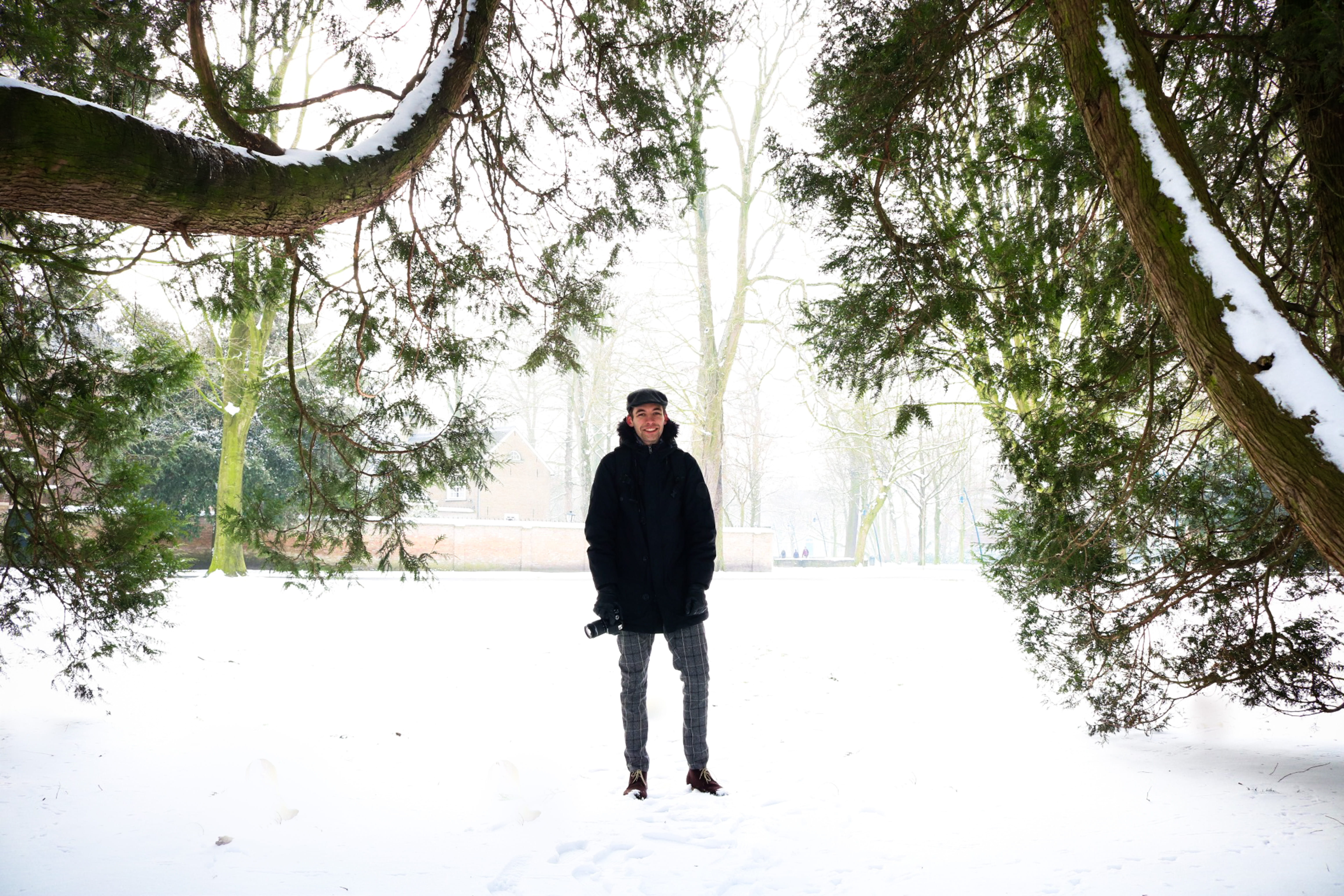 day, winter, warm clothing, netherlands, outdoors, real people, breda, front view, jacket, 5K, young men, cold temperature, cloudy, sunshine, nature, barret, HD Wallpaper