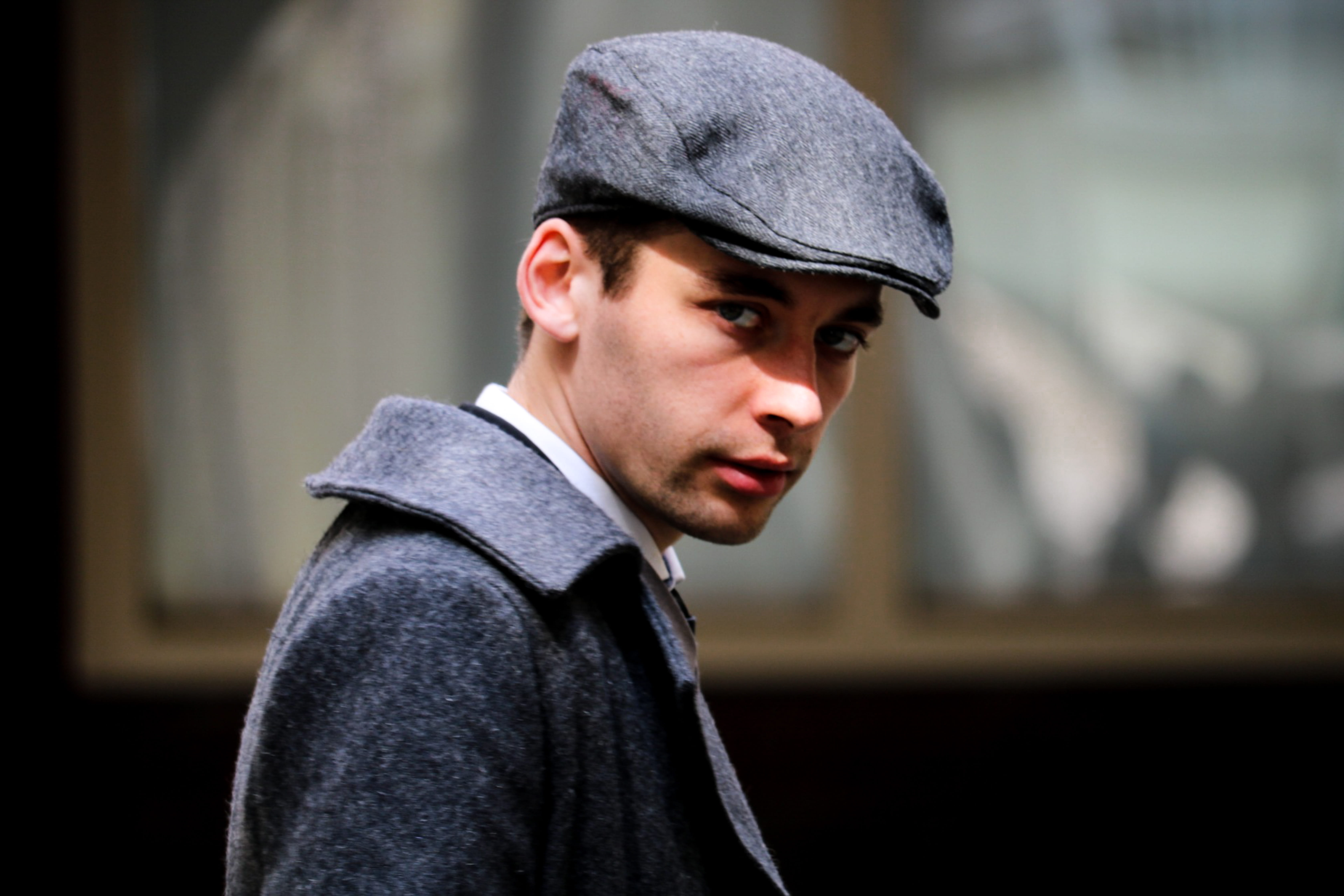 cap, face, canon, portrait, young men, expression, headshot, hat, model, looking at camera, young adult, movie, hood, branding, focus on foreground, worried, HD Wallpaper