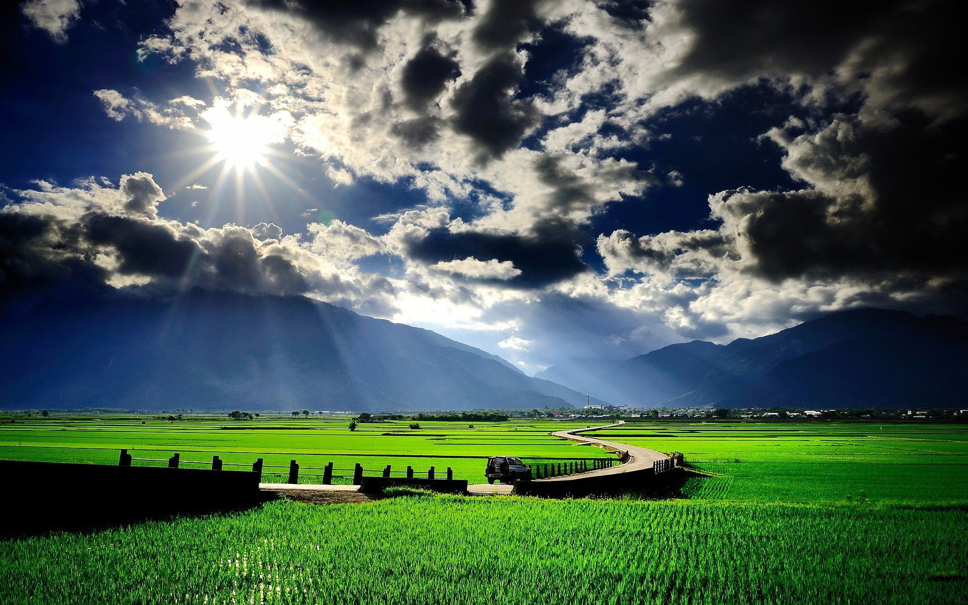 fog, ultrahd, landscape, 1080P, forest, lake, nature, mountain, HD Wallpaper