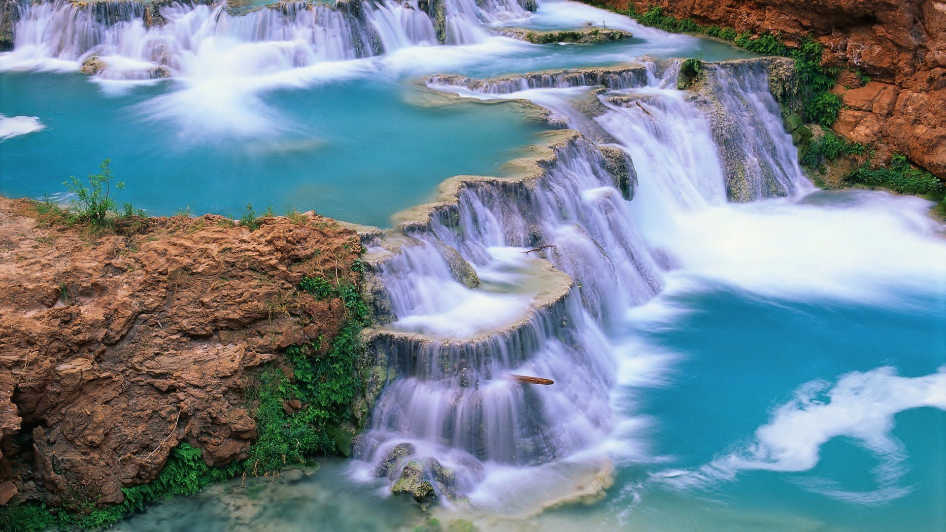 landscape, ultrahd, fog, nature, forest, 1080P, waterfall, mountain, lake, HD Wallpaper