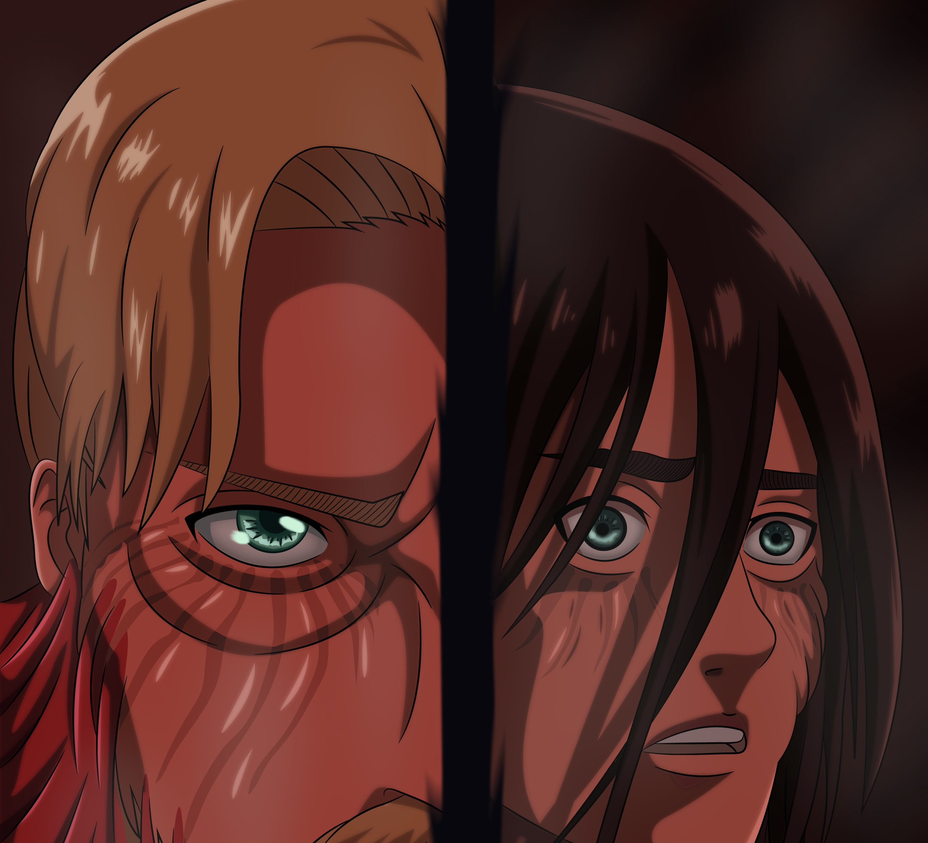 Anime, Attack On Titan, Eren Yeager, 2K, Zeke Yeager, HD Wallpaper