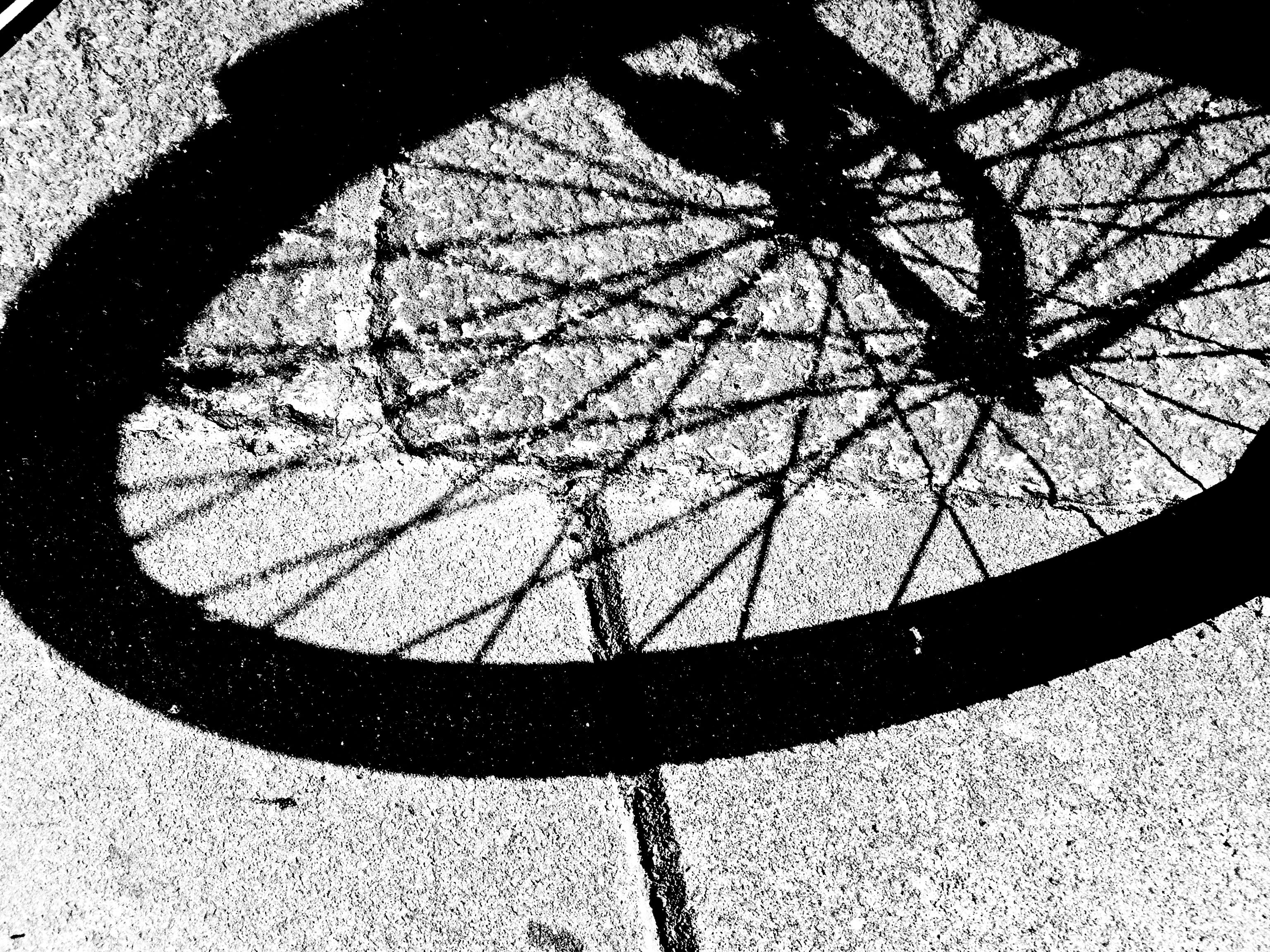 shape, outdoors, outdoor, road, sunlight, cyclist, recreation, day, focus on shadow, speed, cycling, high angle view, no people, shadow, transport, active, HD Wallpaper