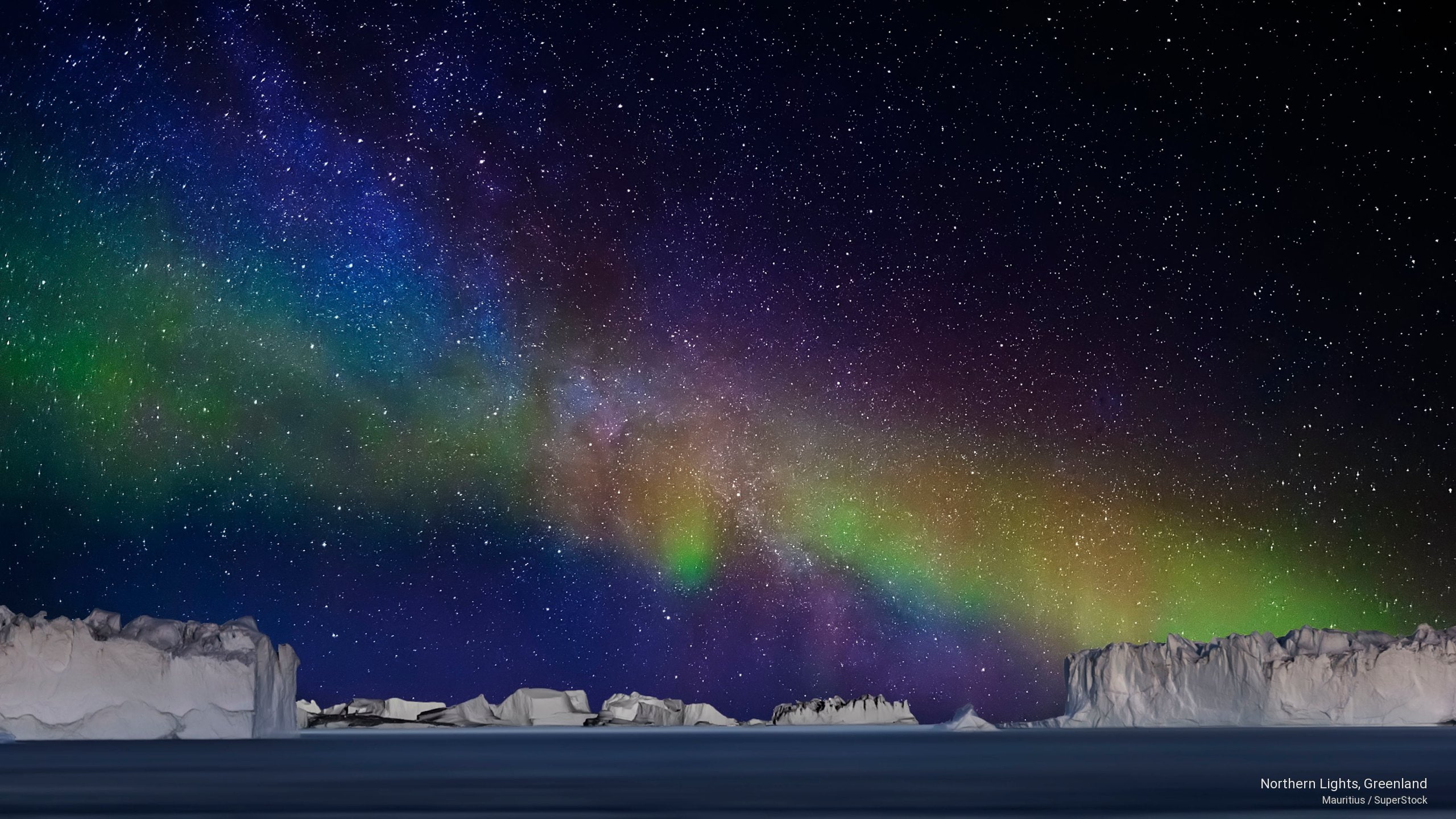 2K, Weather, northern, greenland, lights, HD Wallpaper