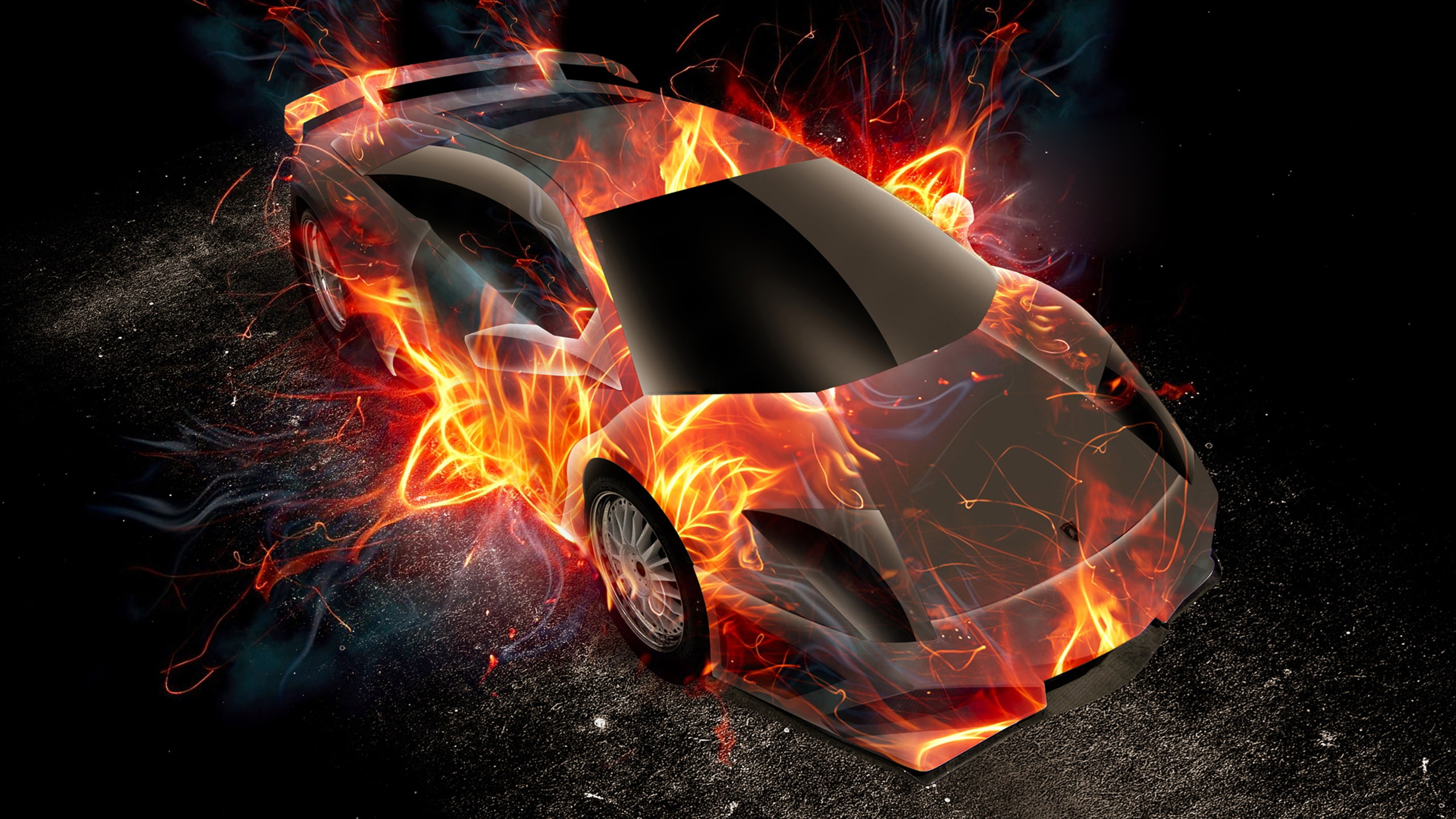 design, flame, mobile, famous, lamborghini, car, tablet, 2K, fantasy, pc, world, HD Wallpaper