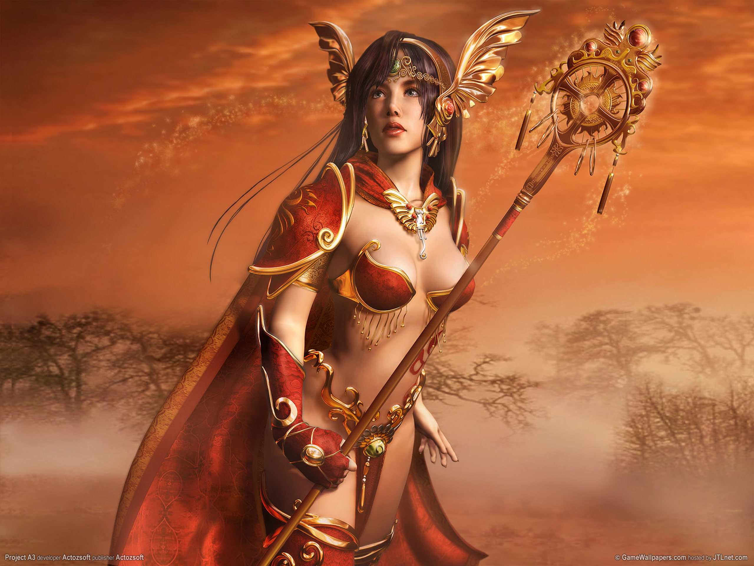 hd, 2K, blue, magic, warcraft, playing, girl, world, red, HD Wallpaper