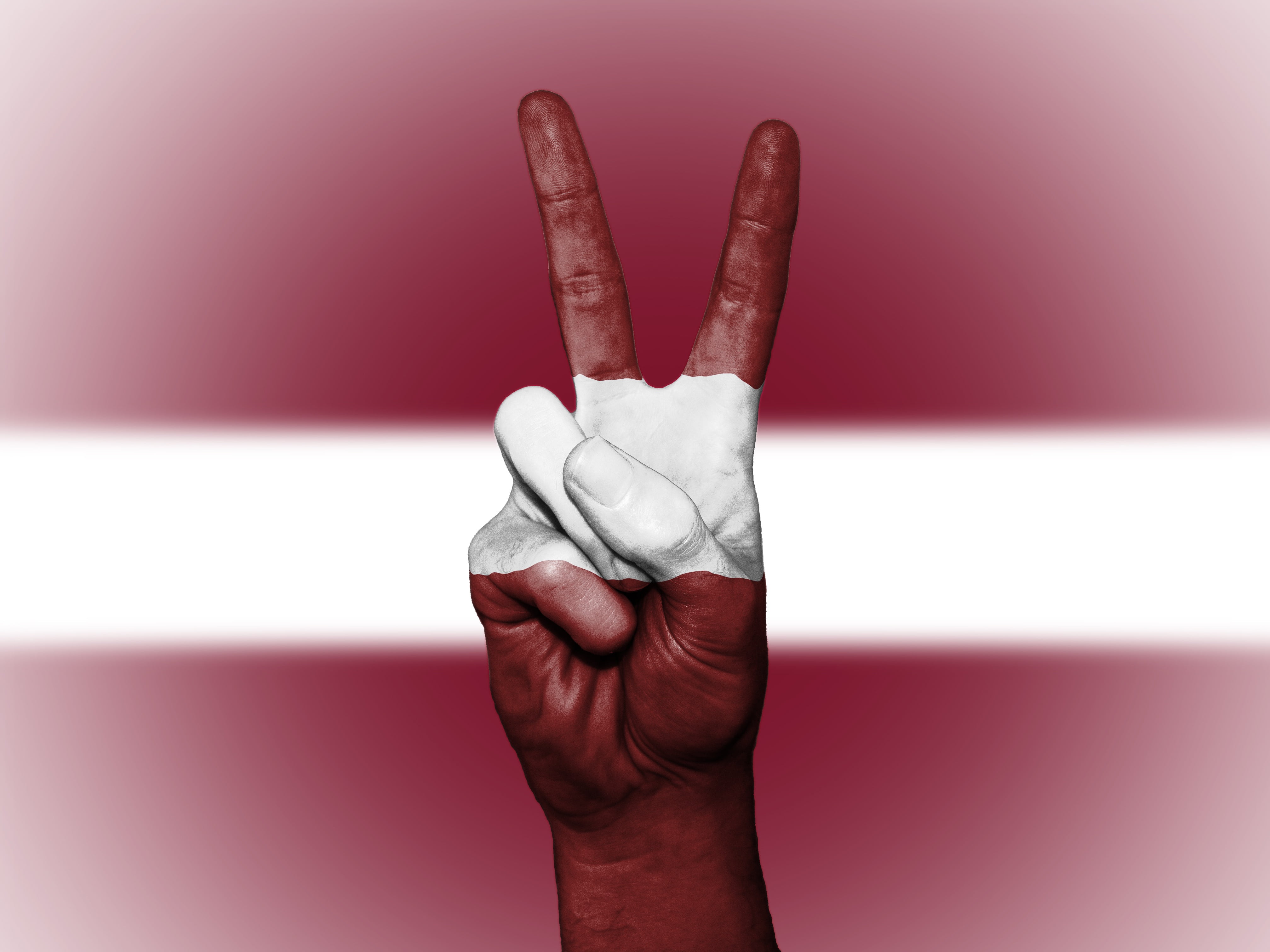 adults only, human hand, nation, colors, colored background, tourism, hand sign, indoors, adult, one man only, pink background, peace, banner, showing, HD Wallpaper