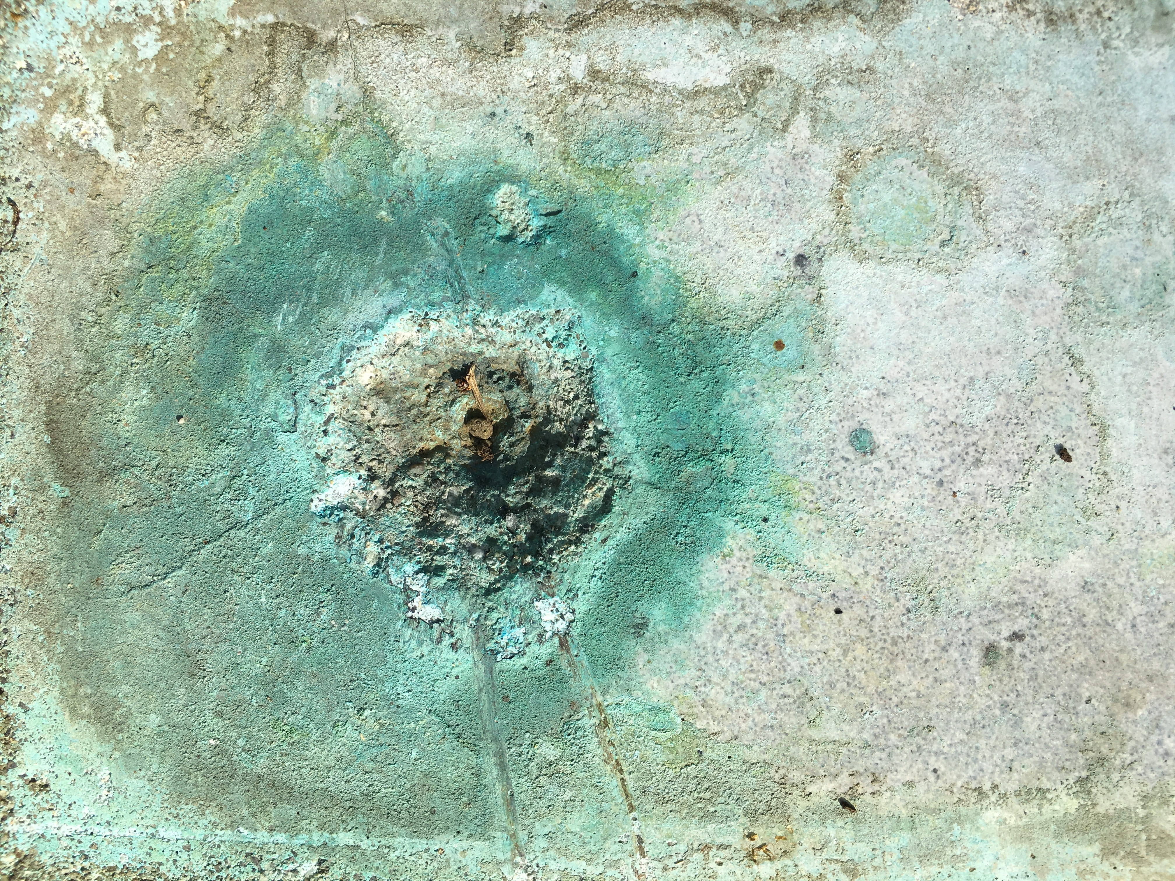carnation, backgrounds, turquoise colored, old, deterioration, day, wall - building feature, concrete, randoim patterns, architecture, color, 4K, textured effect, HD Wallpaper