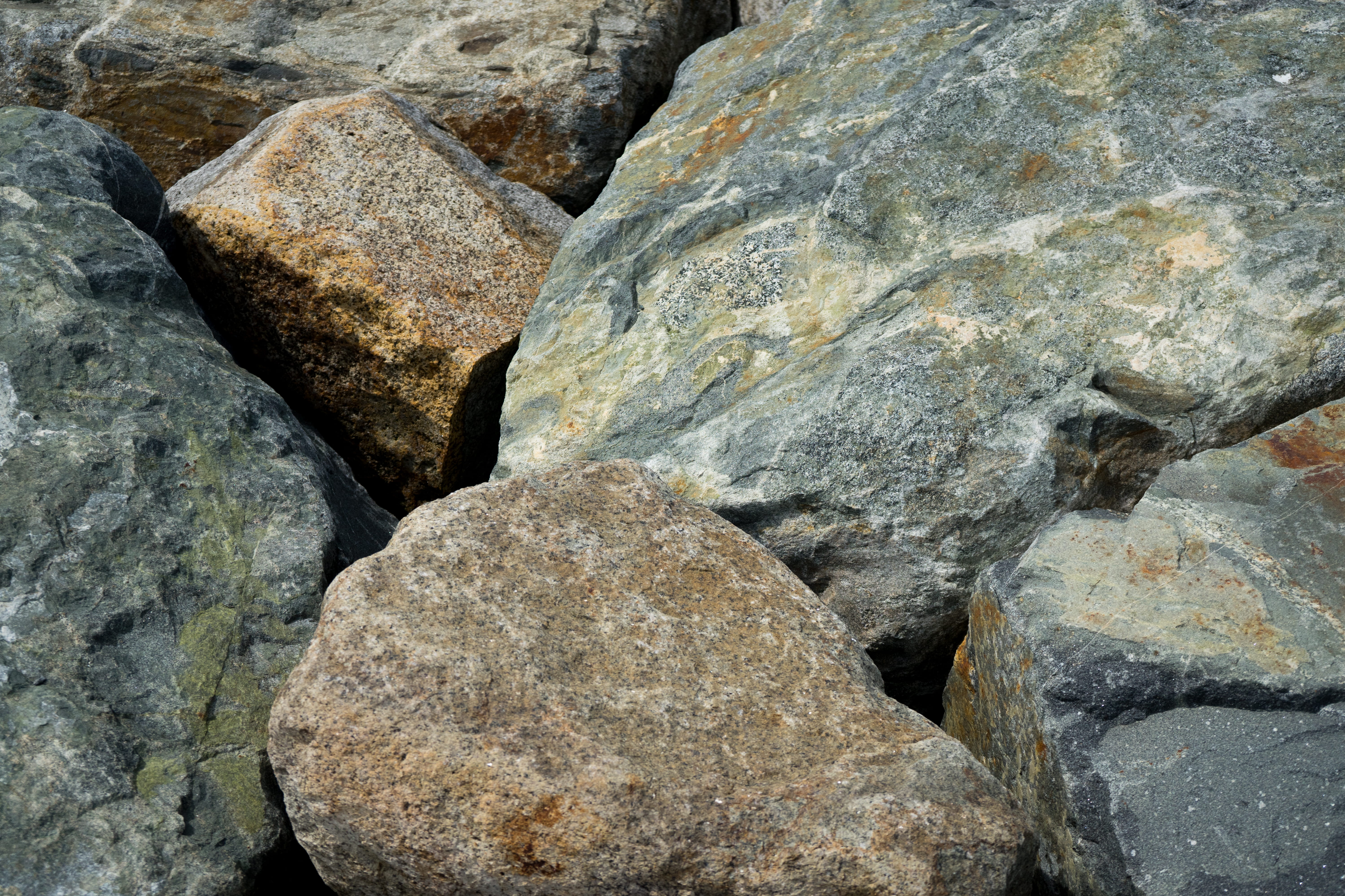 close-up, layers, stone, land, textured, backgrounds, rockport, beauty in nature, lichen, eroded, rock - object, no people, beach, nature, rock, adventure, HD Wallpaper