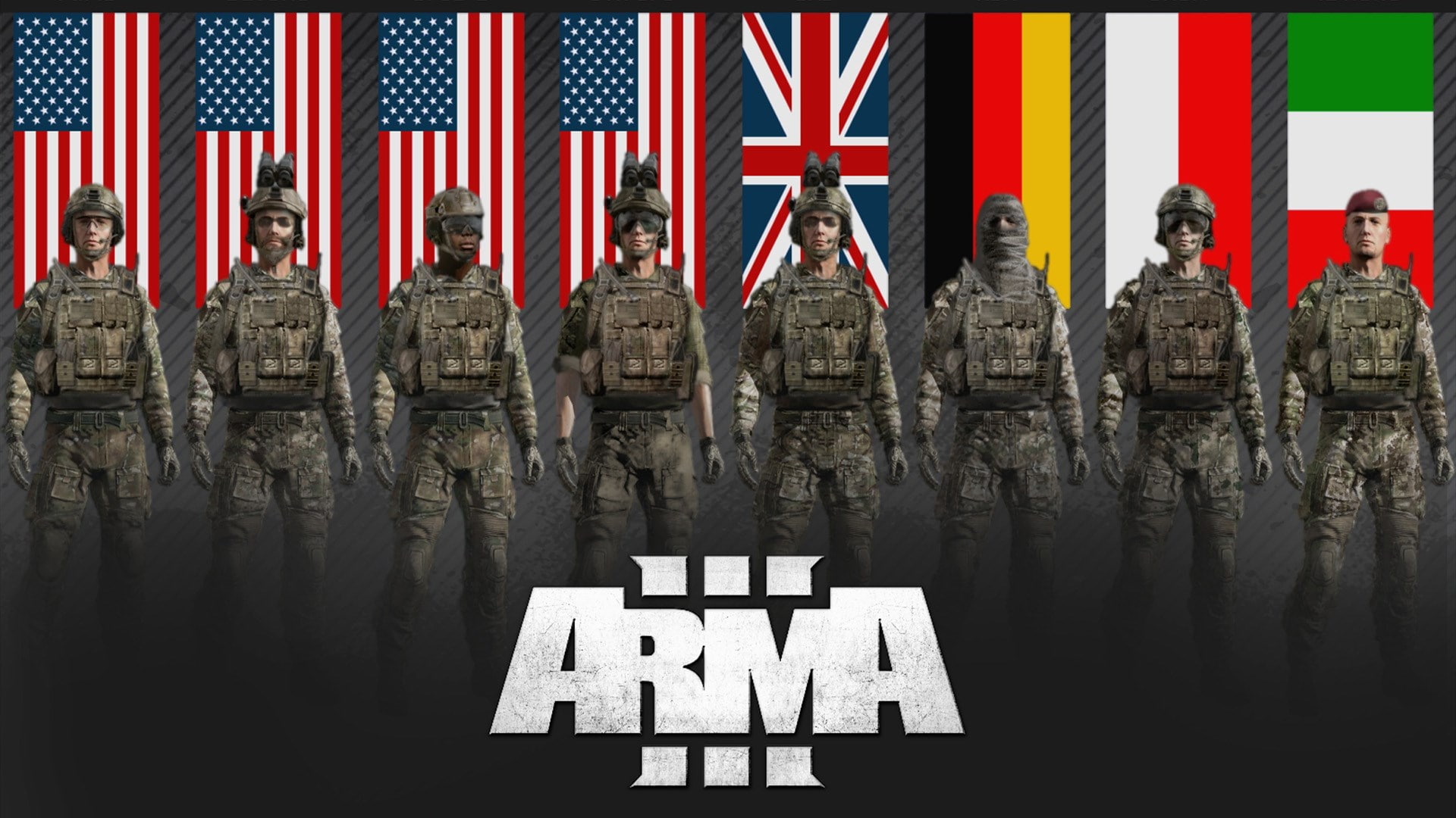 flag, striped, architecture, day, patriotism, text, government, no people, arma 3, reflection, water, nature, 1080P, in a row, building, built structure, HD Wallpaper