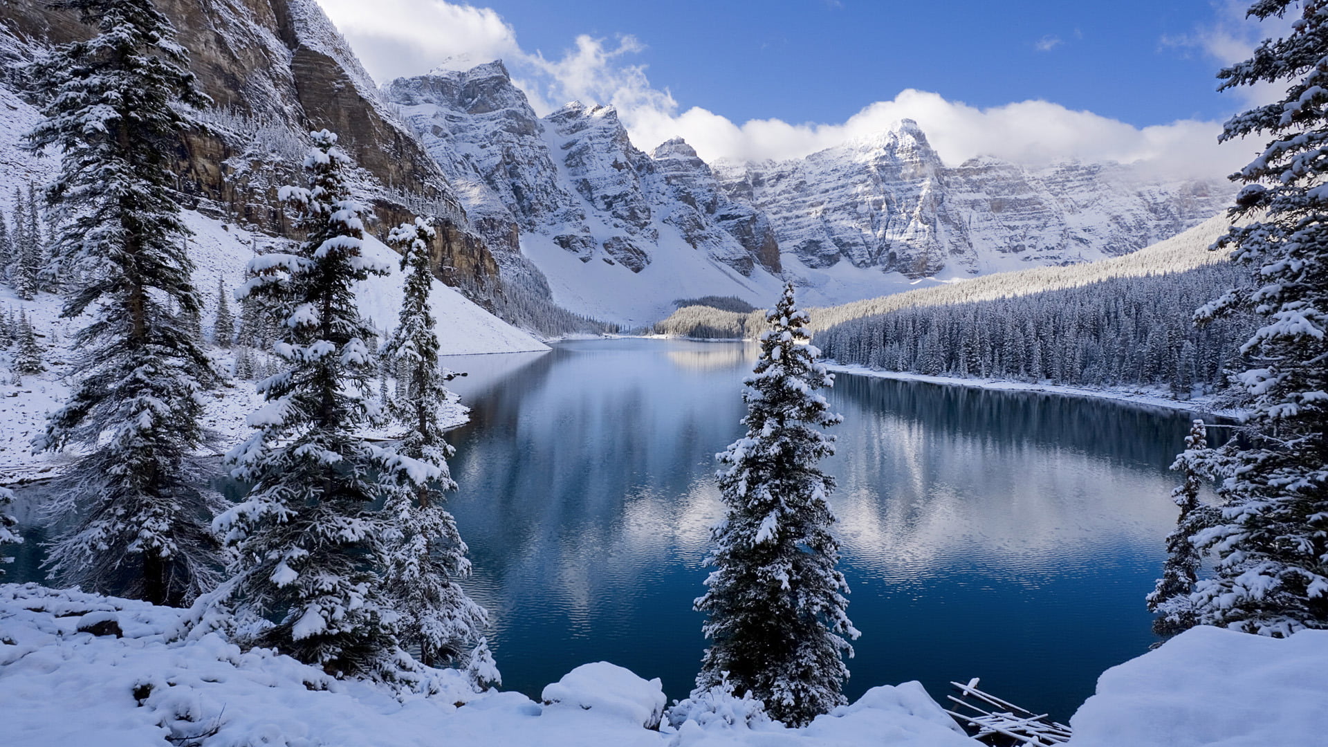 cloud - sky, cold temperature, frozen, mountain range, water, peak, scenery, scenics - nature, beauty in nature, ski, park, range, non-urban scene, sun, HD Wallpaper