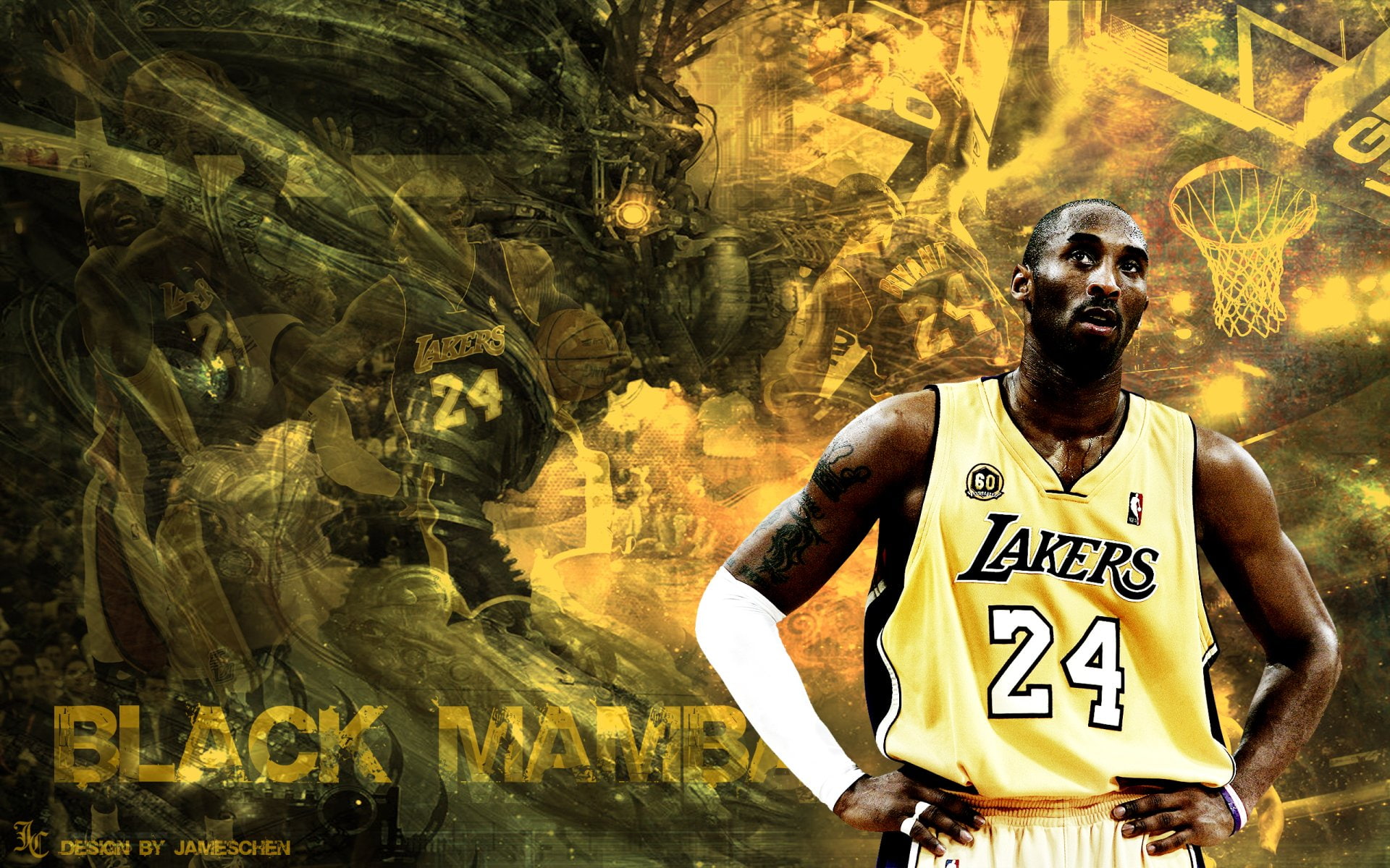 Basketball, 1080P, Kobe Bryant, HD Wallpaper