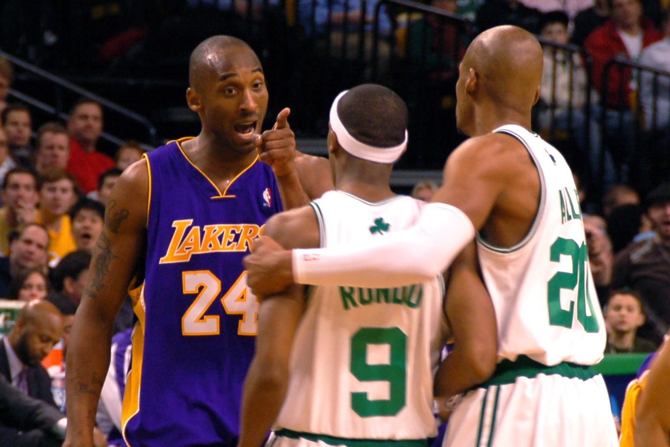 allen, 720P, kobe, angeles, rajon, los, sports, lakers, bryant, boston, basketball, ray, rondo, celtics, x, hd, art, NBA, HD Wallpaper