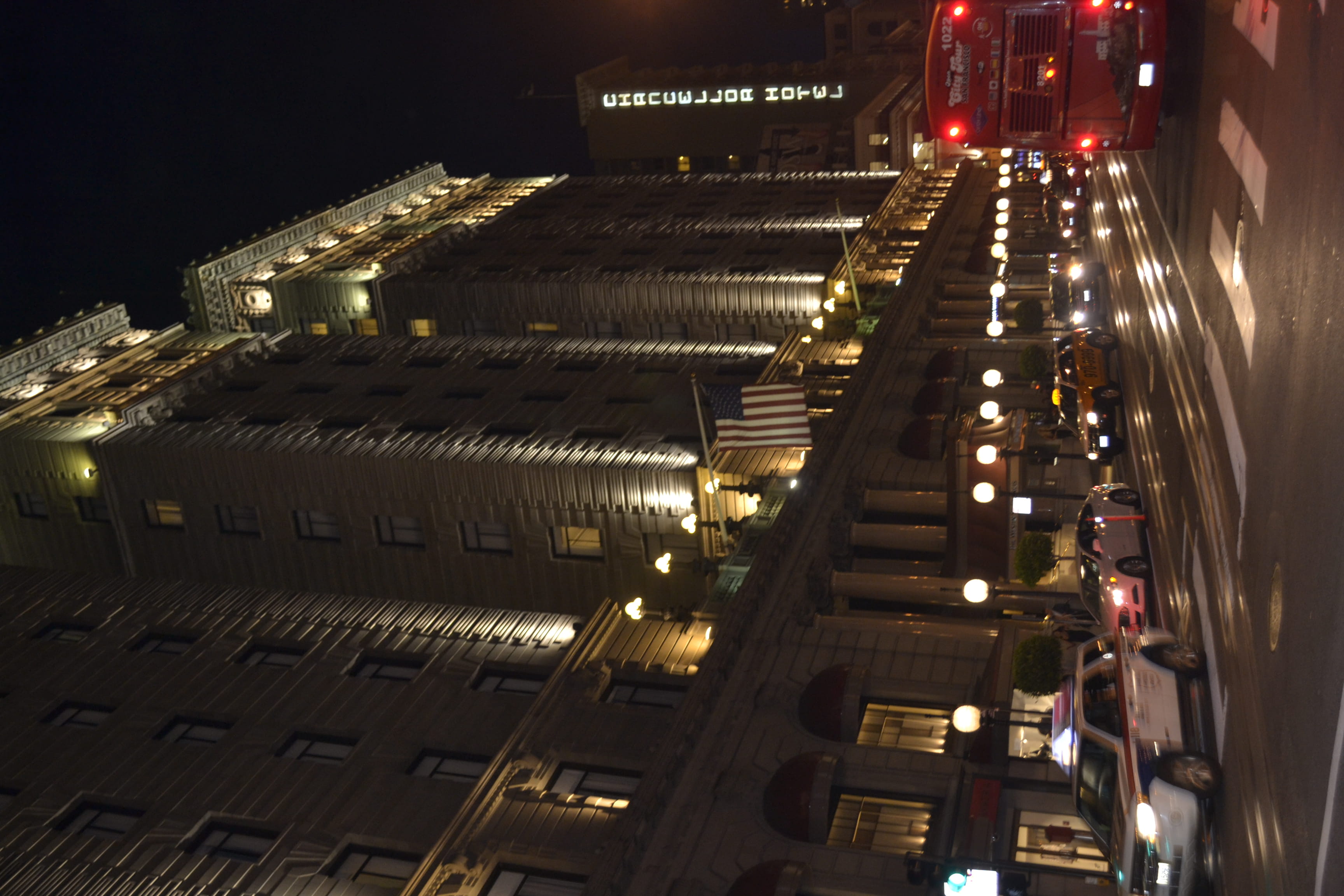 tall - high, illuminated, 2K, union square, st francis, architecture, transportation, office building exterior, san francisco, city, no people, traffic, HD Wallpaper