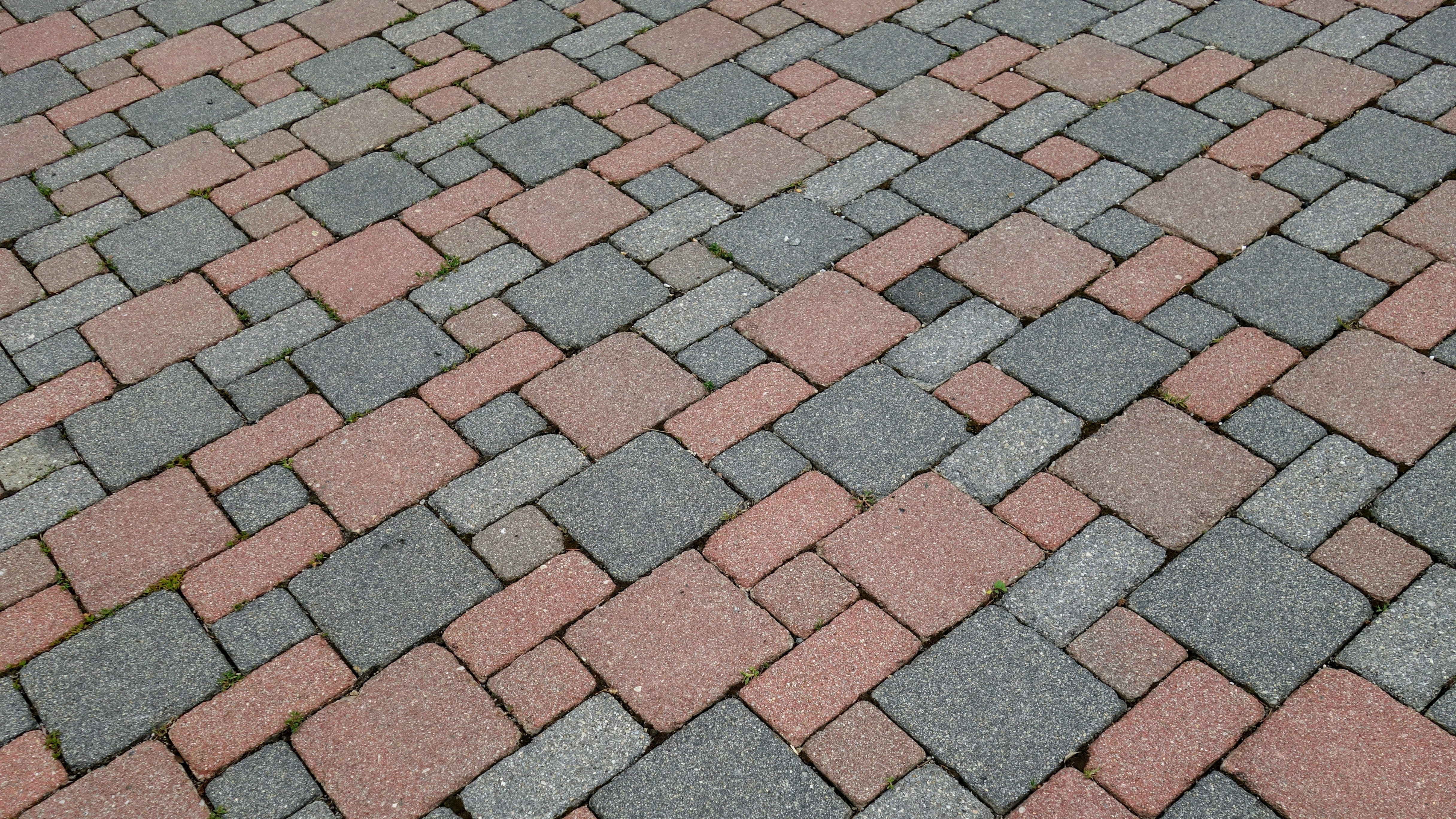 street, paving stones, cobblestone, solid, repetition, patch, stone, pattern, textured, day, outdoors, sign, transportation, geometry, city, backgrounds, HD Wallpaper