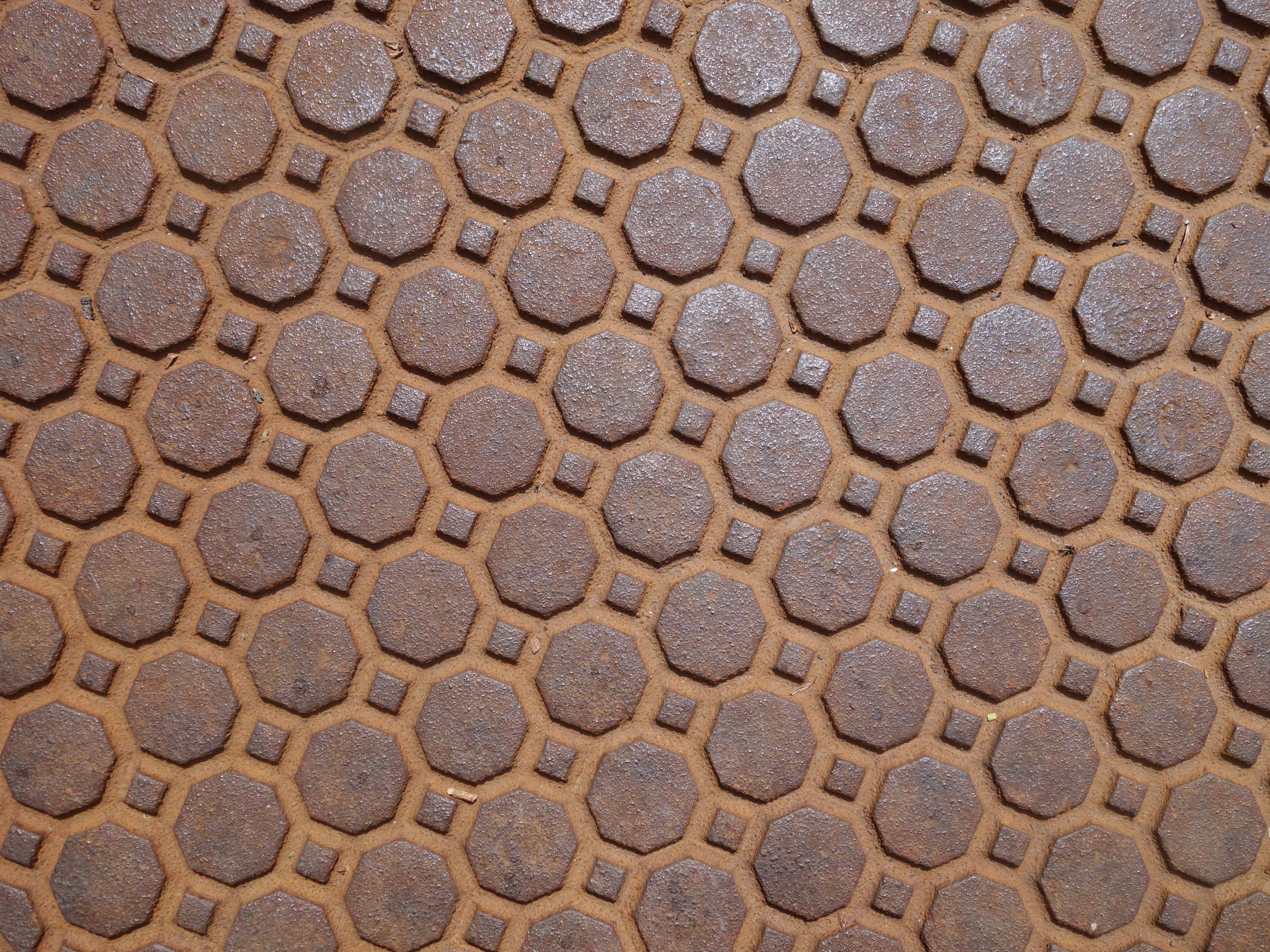 brown, close-up, iron, indoors, day, texture, Cast Iron, repetition, textured, directly above, close, food, high angle view, 4K, large group of objects, HD Wallpaper