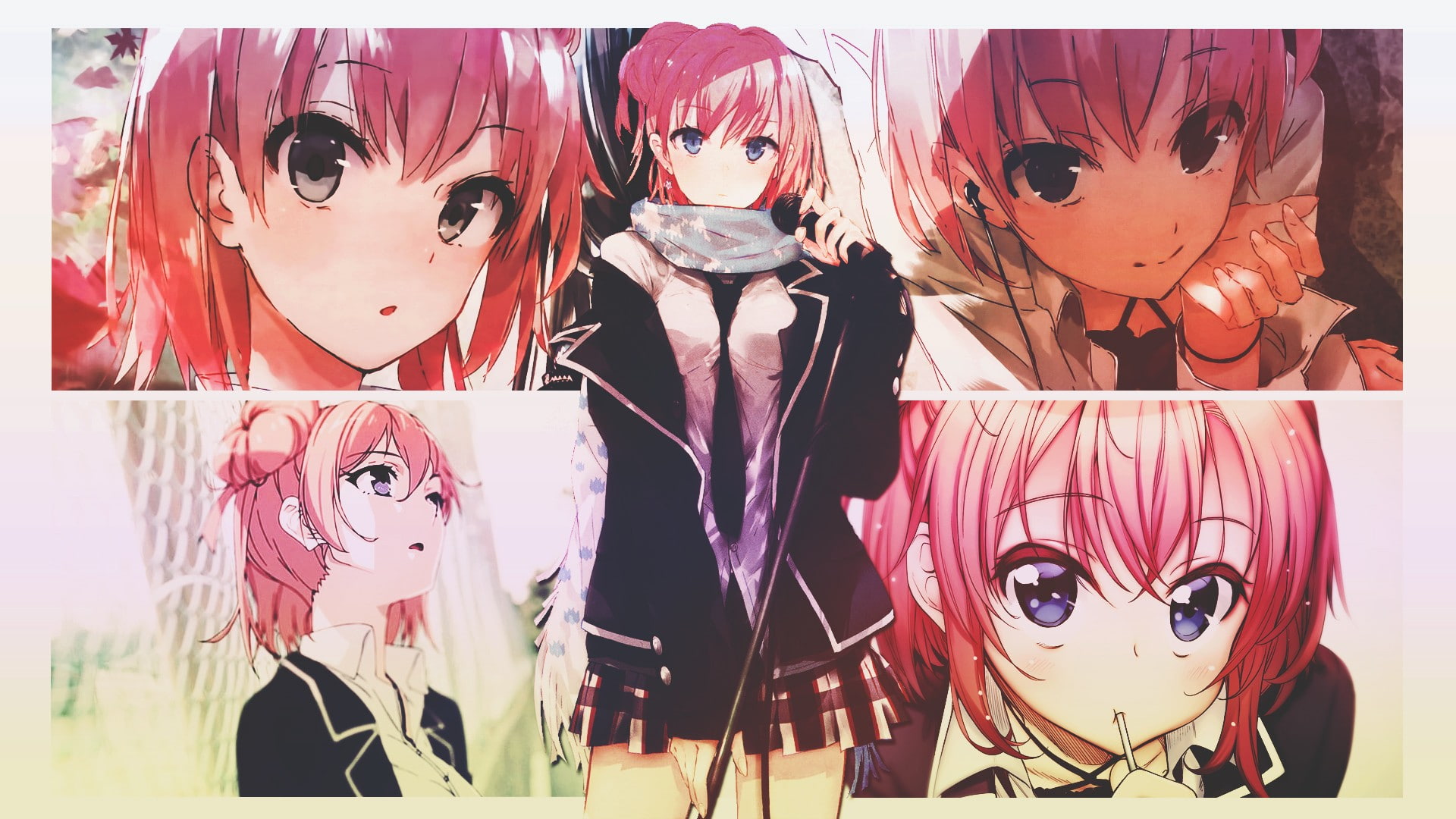 1080P, anime girls, Yahari Ore no Seishun Love Comedy wa Machigatteiru, Yuigahama Yui, HD Wallpaper