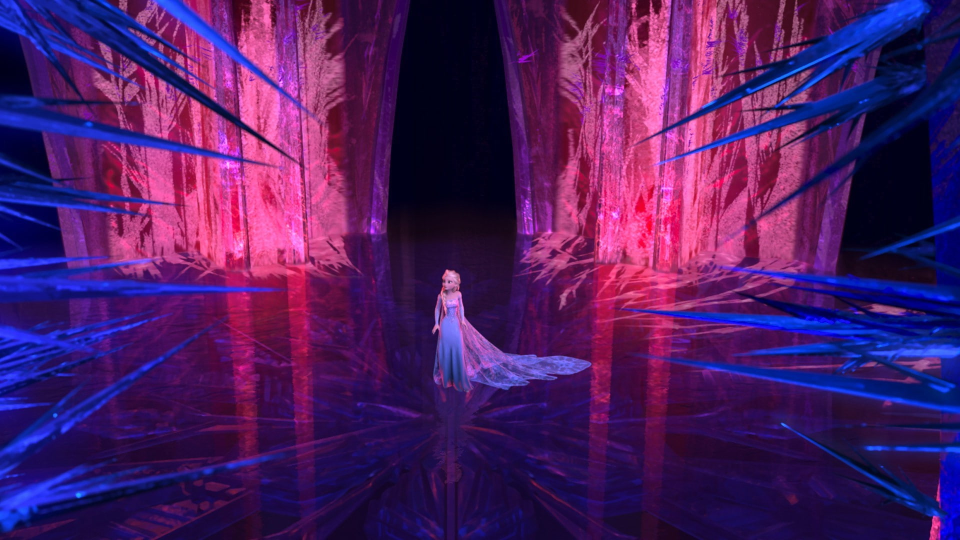 people, Princess Elsa, indoors, women, digital composite, illuminated, 1080P, light - natural phenomenon, nature, human body part, spooky, Disney Queens, HD Wallpaper