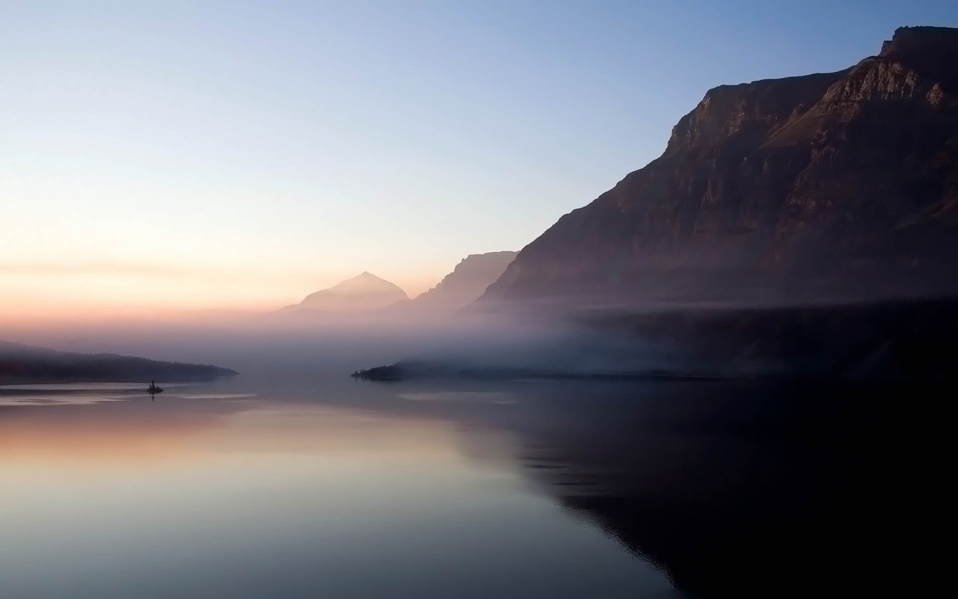 mist, mountains, Brume, 1080P, Morning, HD Wallpaper