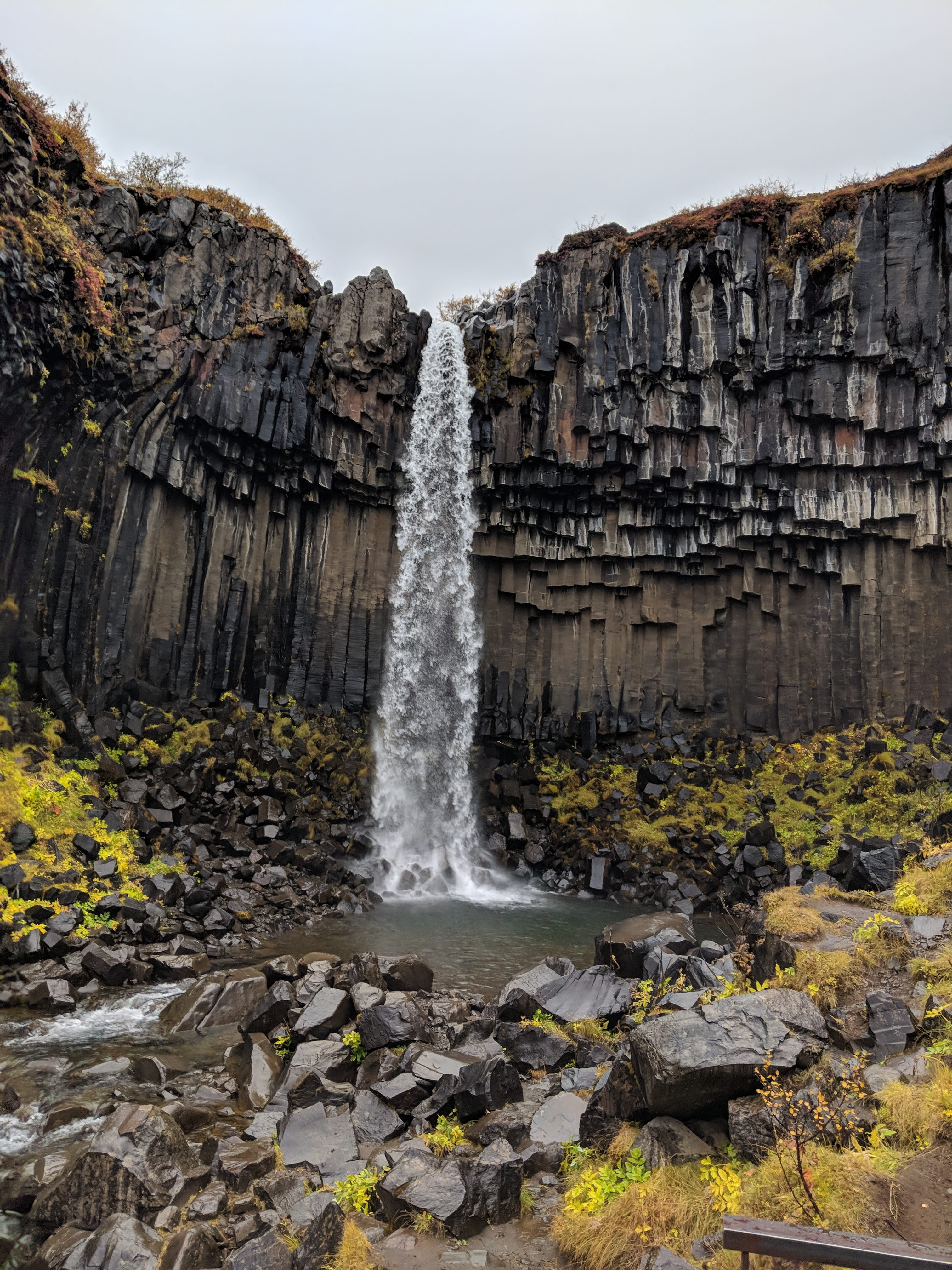 ocean, scenics - nature, flowing, svartifoss trail, rock, land, formation, blurred motion, stream, grey, motion, travel destinations, no people, rock formation, Phone HD Wallpaper