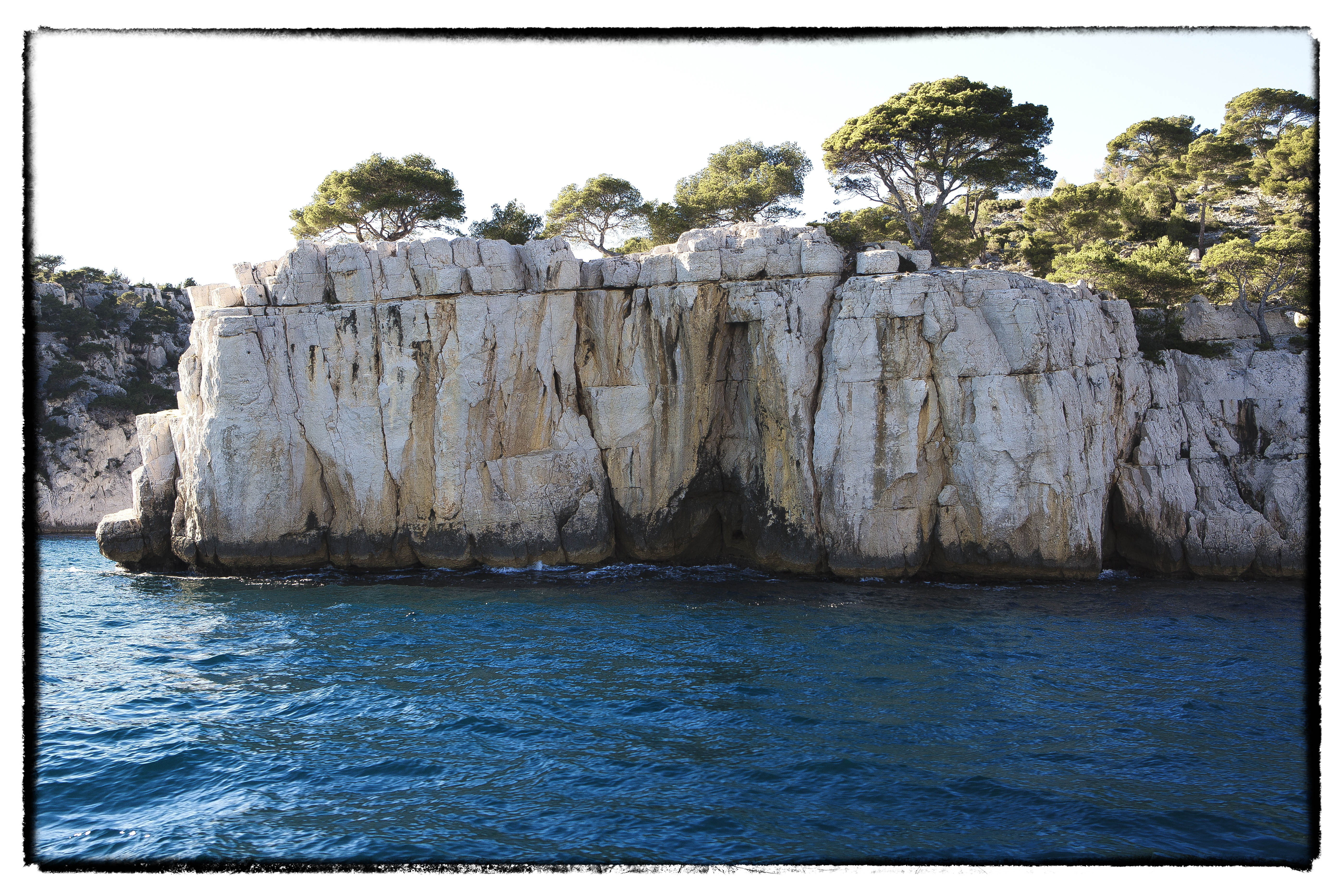 rock formation, calanque, day, sea, tranquil scene, solid, 5K, auto post production filter, rocky coastline, no people, rock, transfer print, scenics - nature, HD Wallpaper