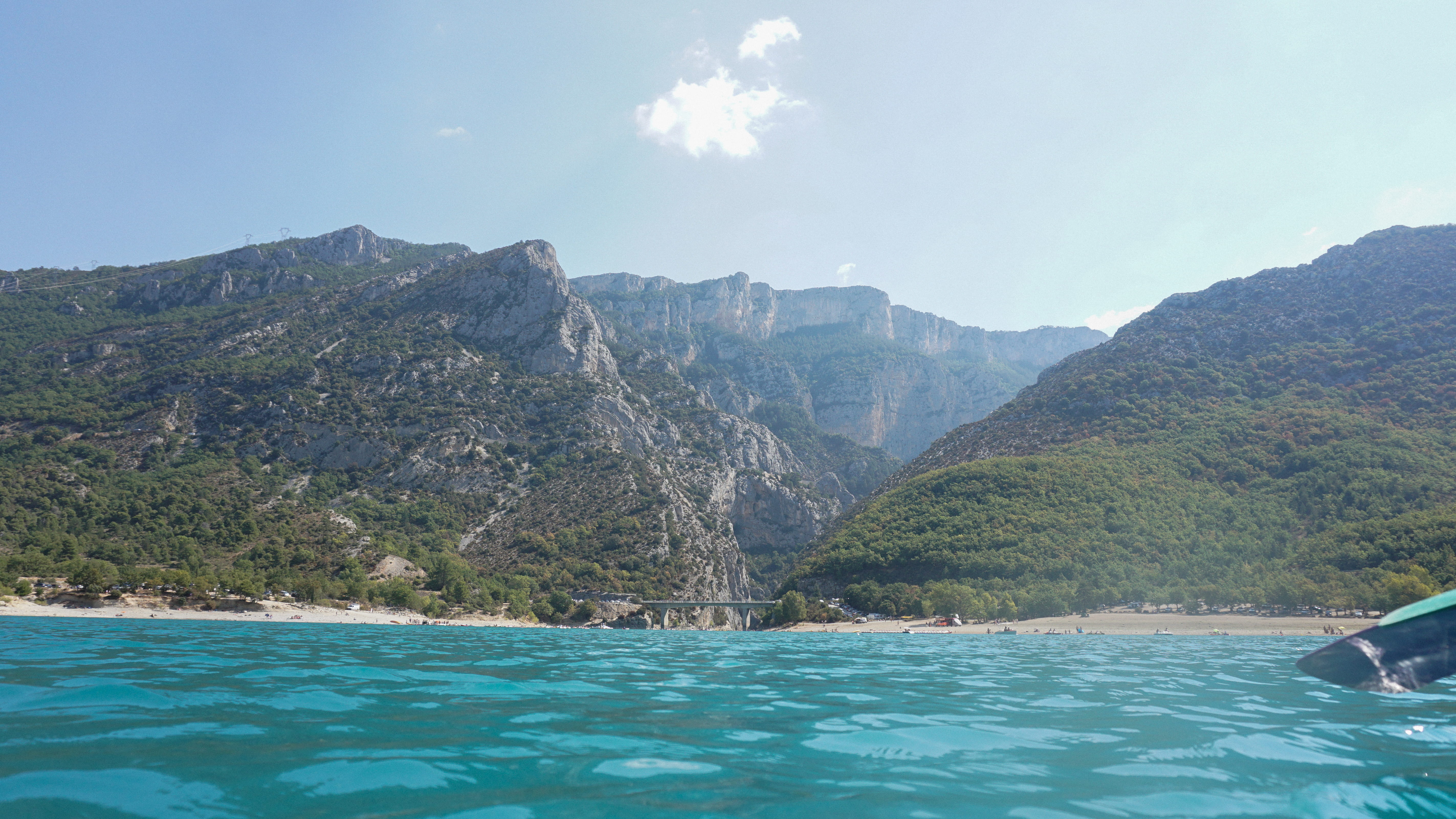 outdoors, sky, gorge, beauty in nature, water, sea, forest, verdon, range, lake, 5K, pool, limestone, gorges du verdon, no people, luxury, south, day, HD Wallpaper