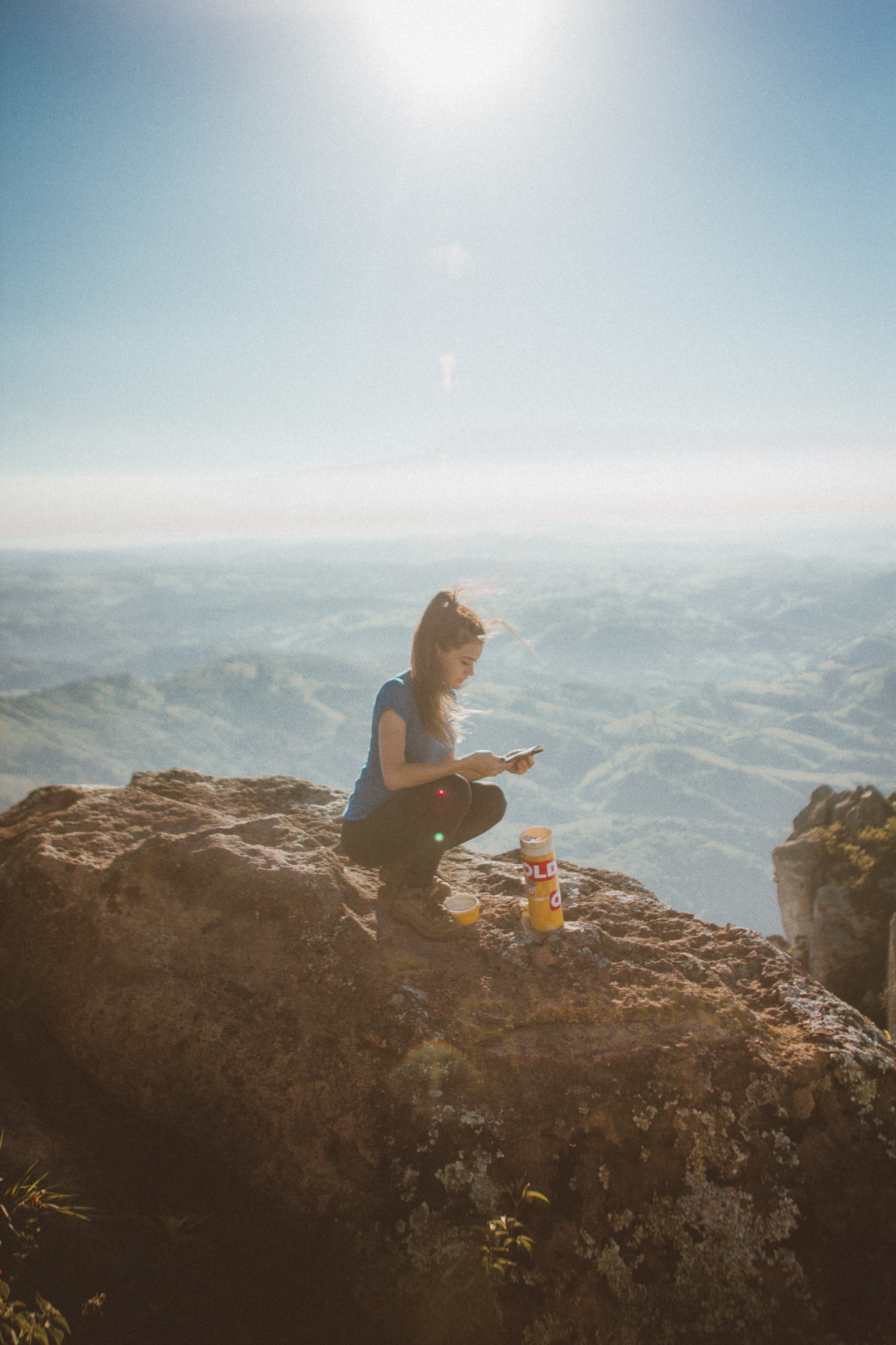 rest, lifestyles, water, montain, look, vintage, non-urban scene, girl, using, summer, beside, young adult, solid, nature, squating, real people, woman, Phone HD Wallpaper