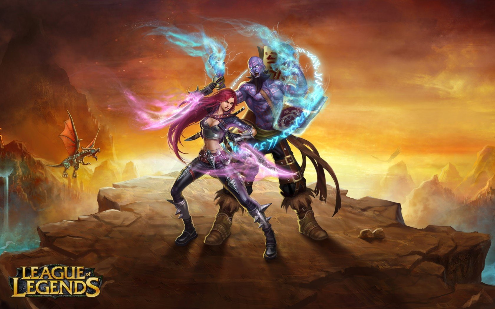legends, league, 720P, katarina, artwork, sinister, blade, ryze, HD Wallpaper
